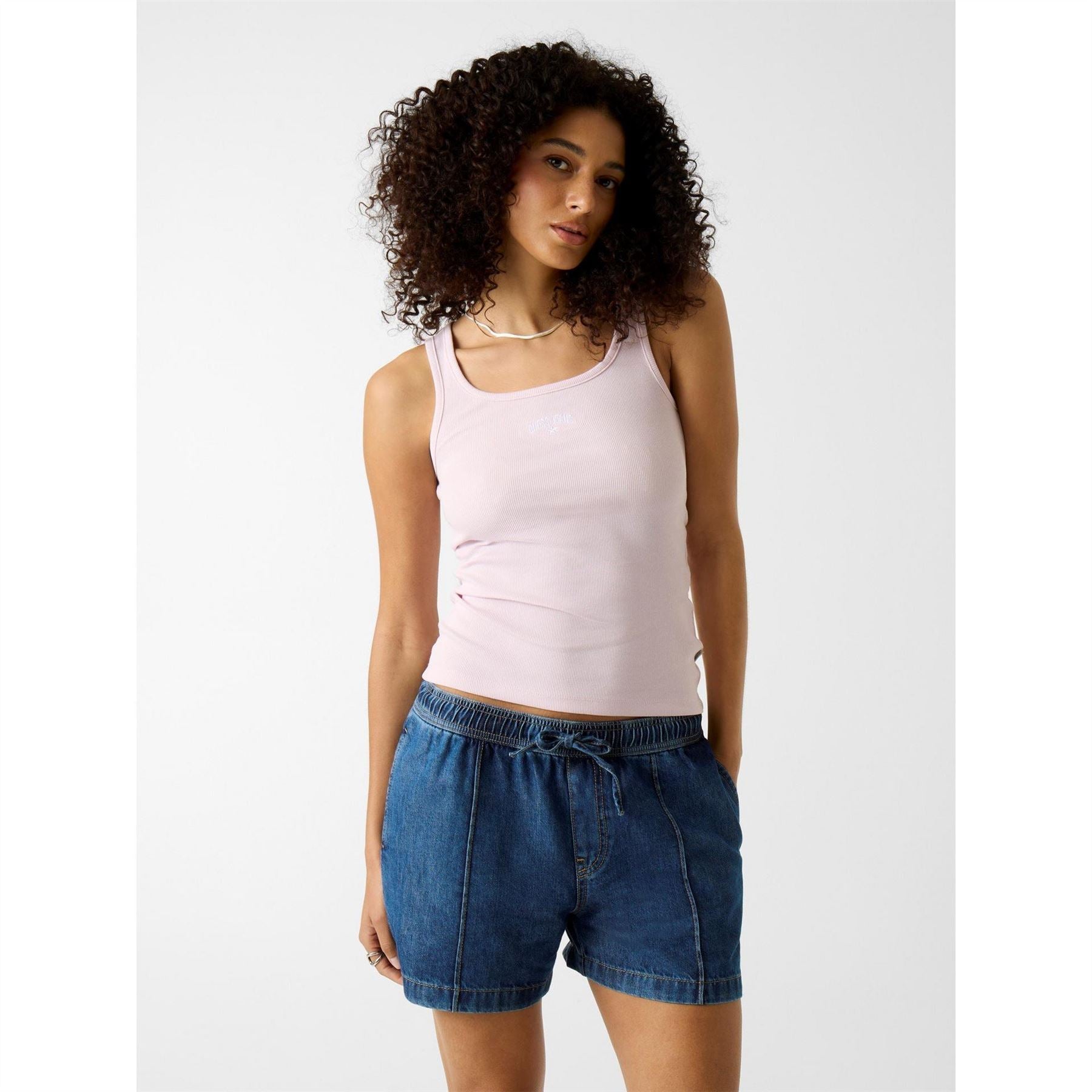 Guess Star Square Neck Slim Fit Tank