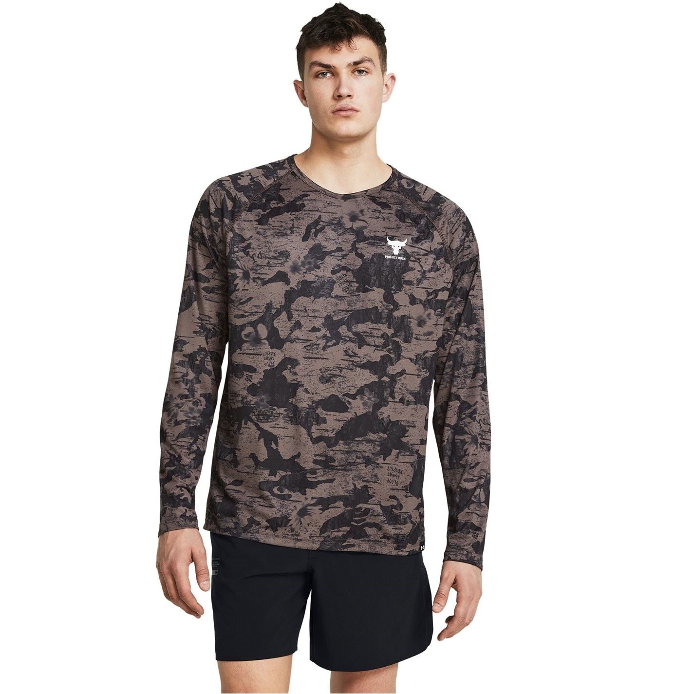 Under Armour Mens Armour Pjt Rck Isochill Ls Gym Top