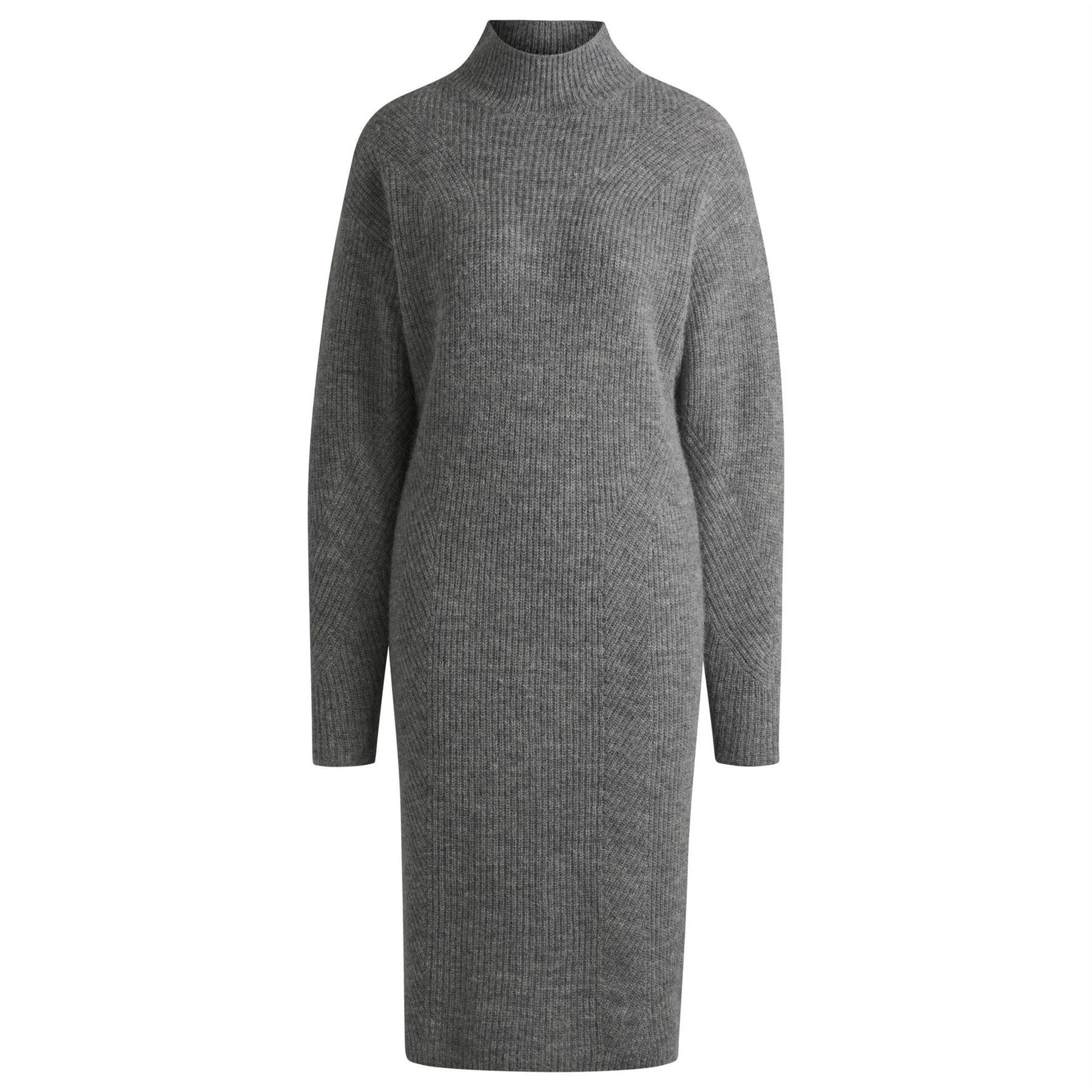 Boss Fagdassy Mock Neck Long Sleeve Midi Dress