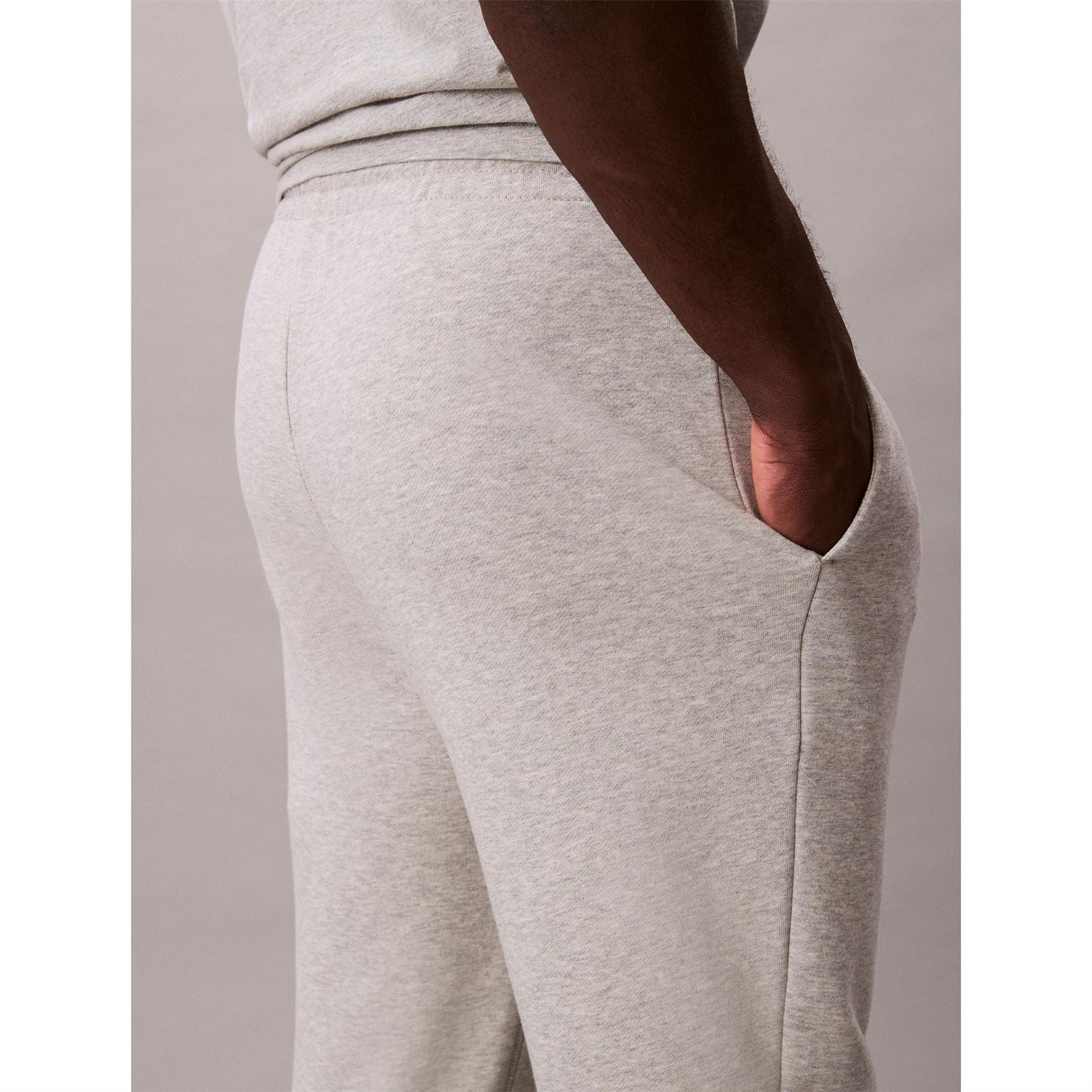 Calvin Klein Solid Patterned Elastic Cuff Joggers