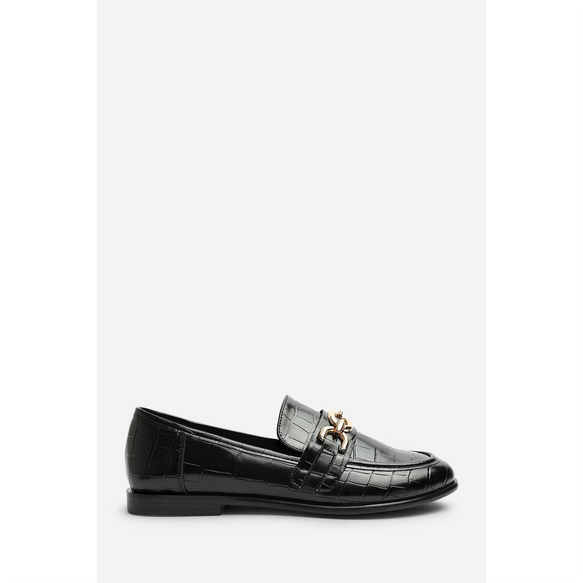 Wheres That From Chain Trim Detail Flat Loafers