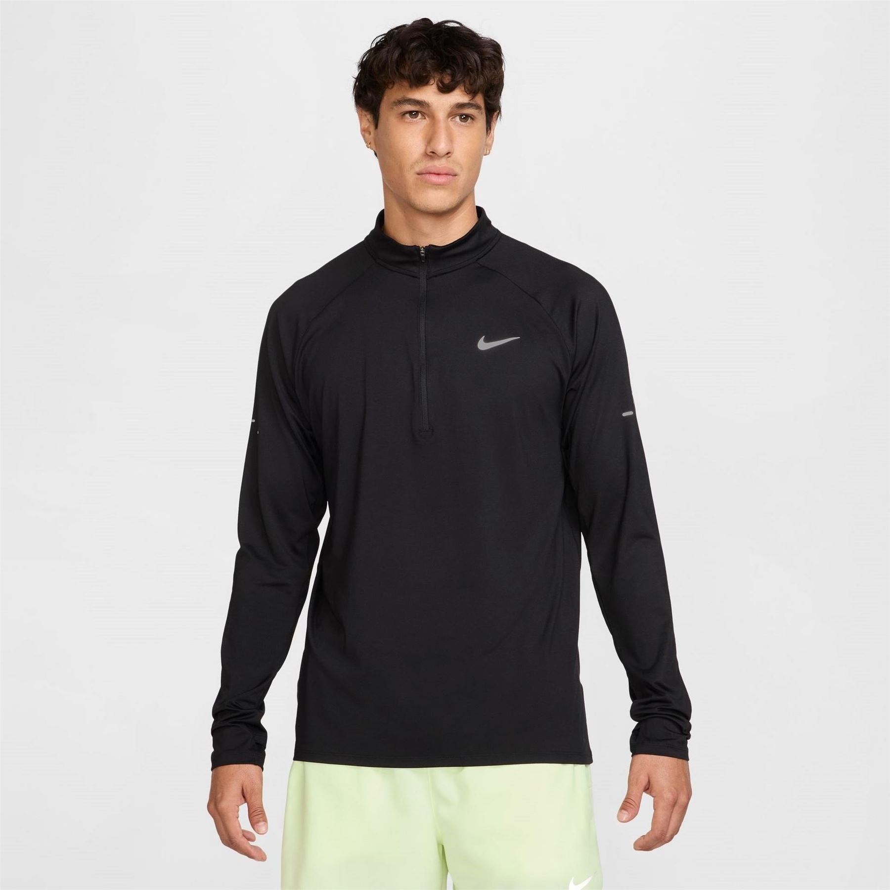 Nike Stride Zip Neck Regular Fit T-Shirt