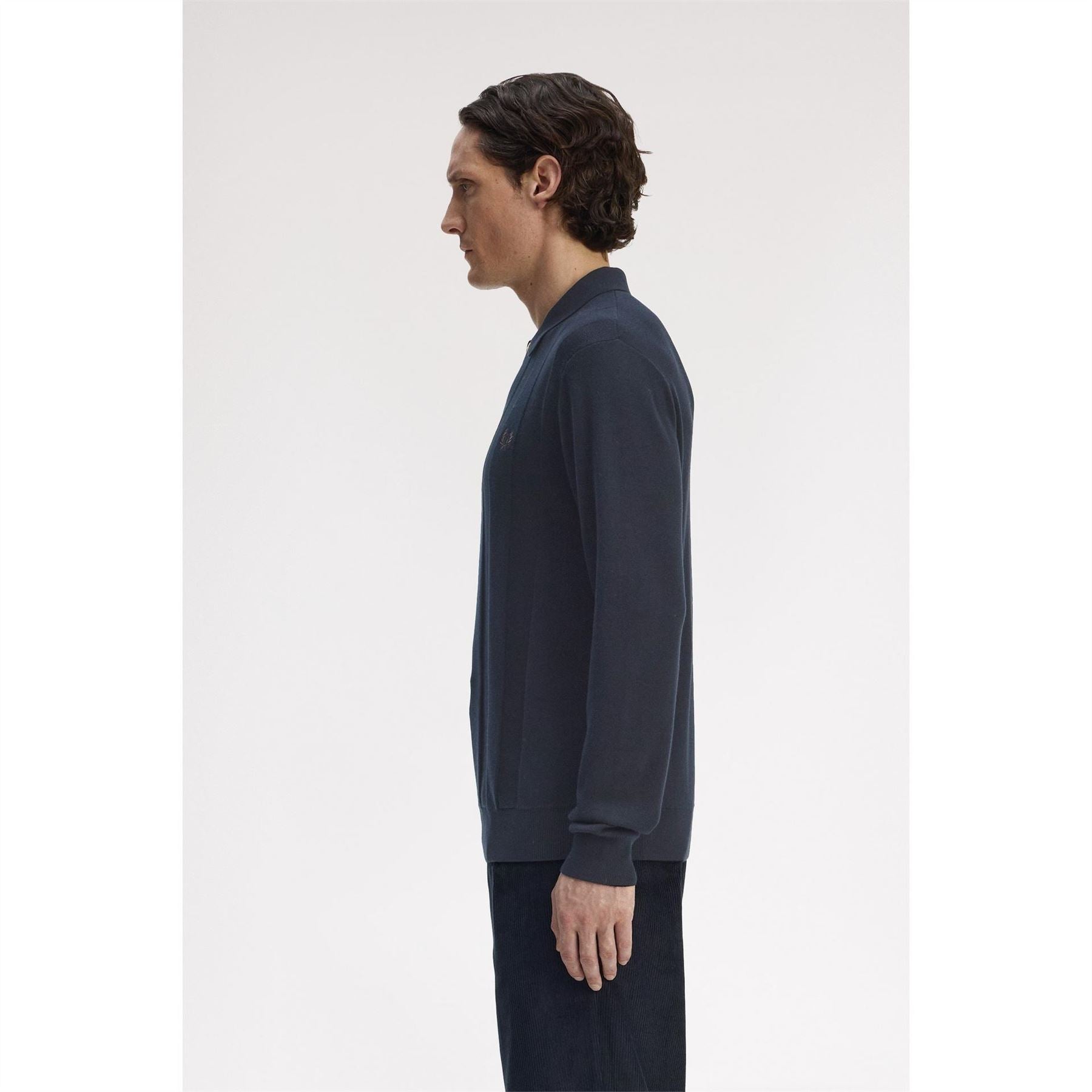 Fred Perry Lsknit Zipped Crew Neck Jumper