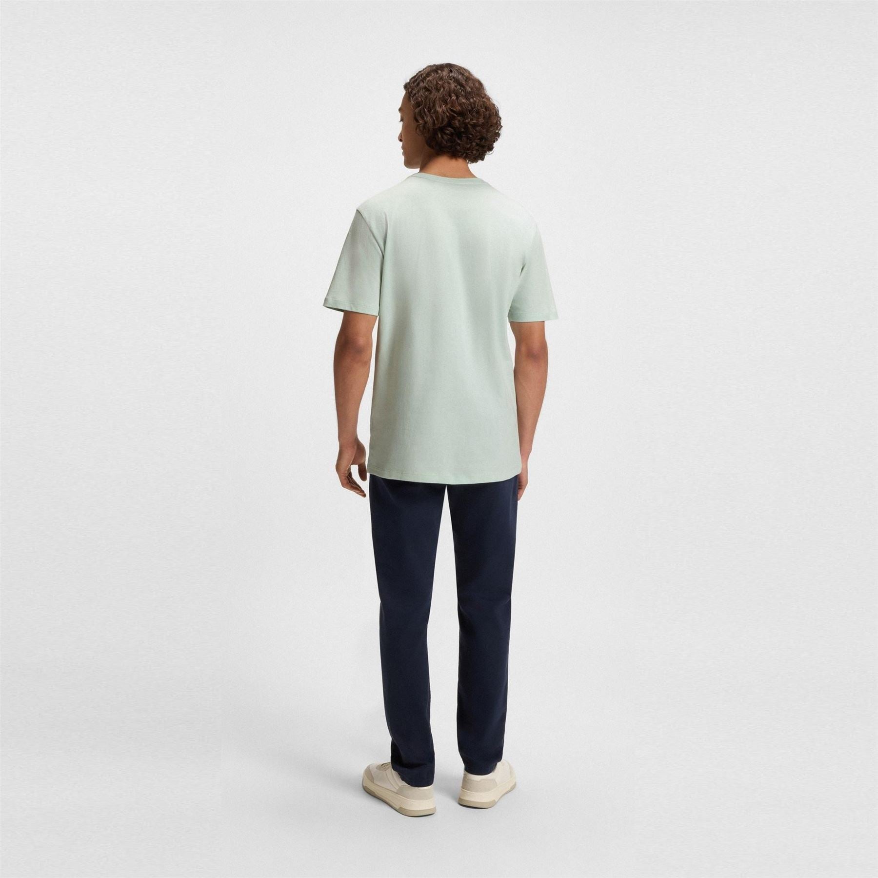 Boss BOSS ORANGE Tales T Shirt with Logo Patch Premium Cotton