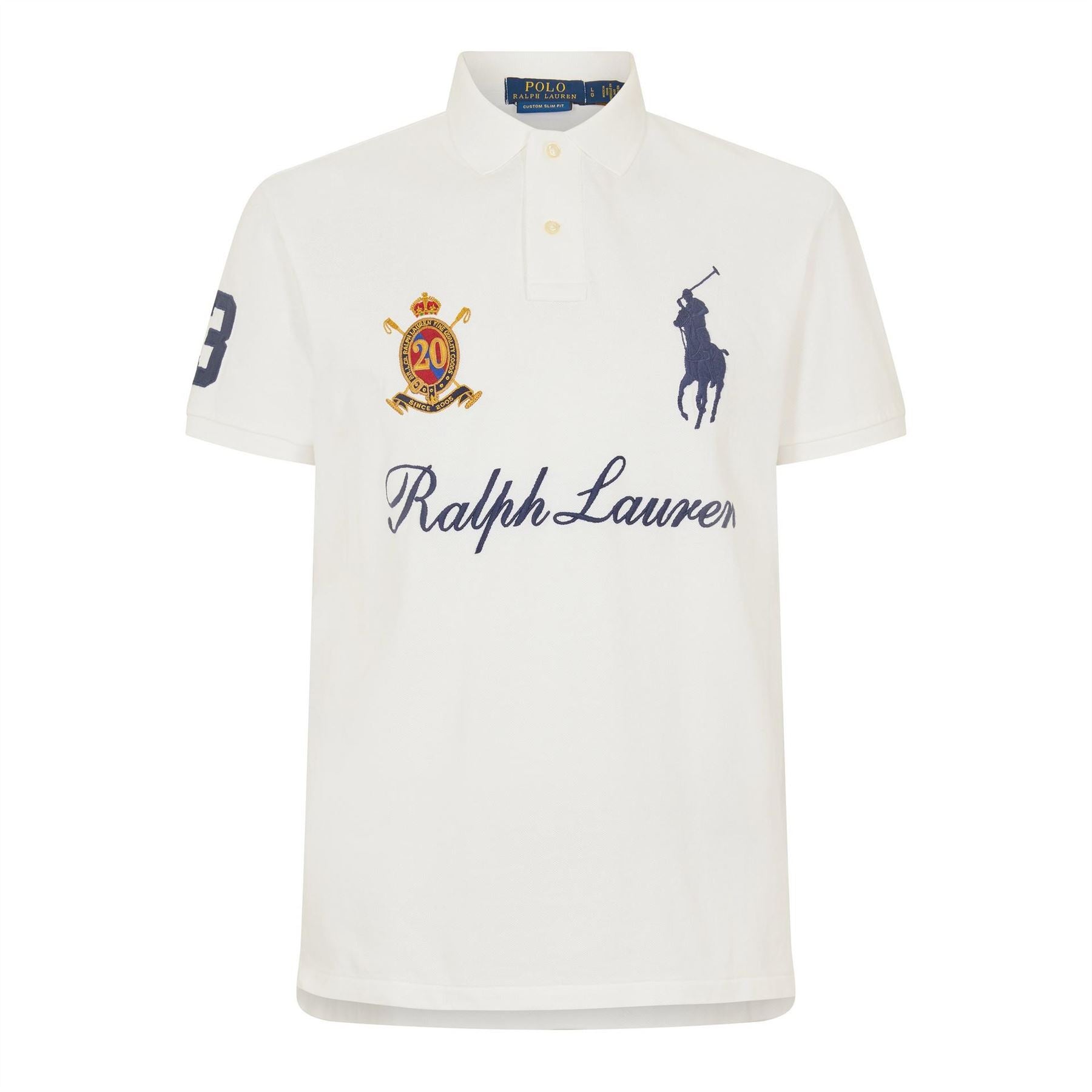Polo Ralph Lauren Embroidered Collared Neck Short Sleeve Polo Shirt