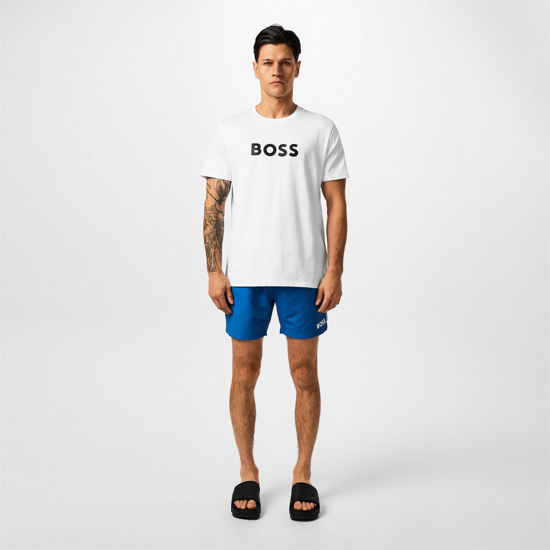 Boss BOSS Bodywear Short Sleeve T Shirt with Logo Print Detail
