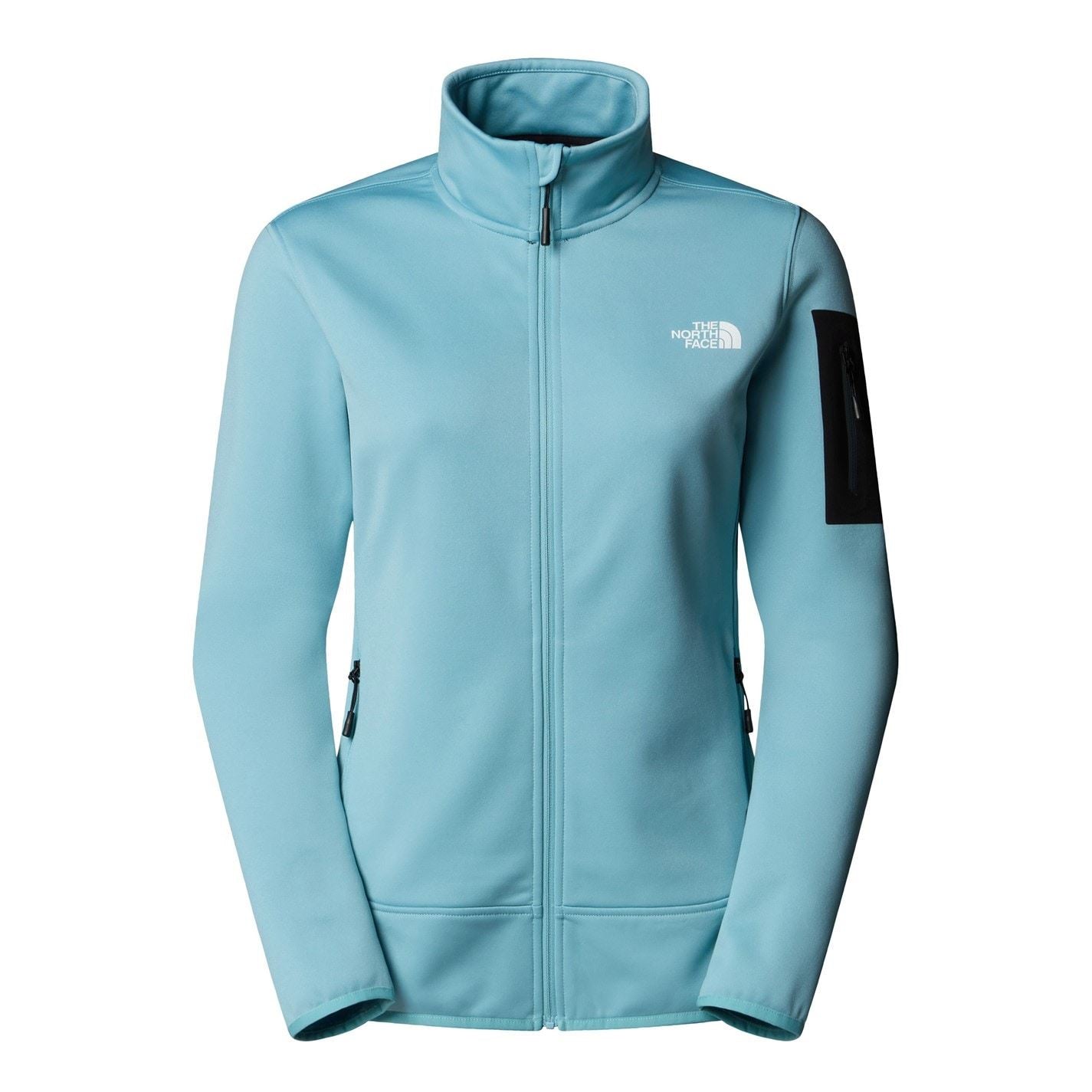 The North Face Mistyescape Solid Patterned Quarter Zipper Zip Neck Jacket