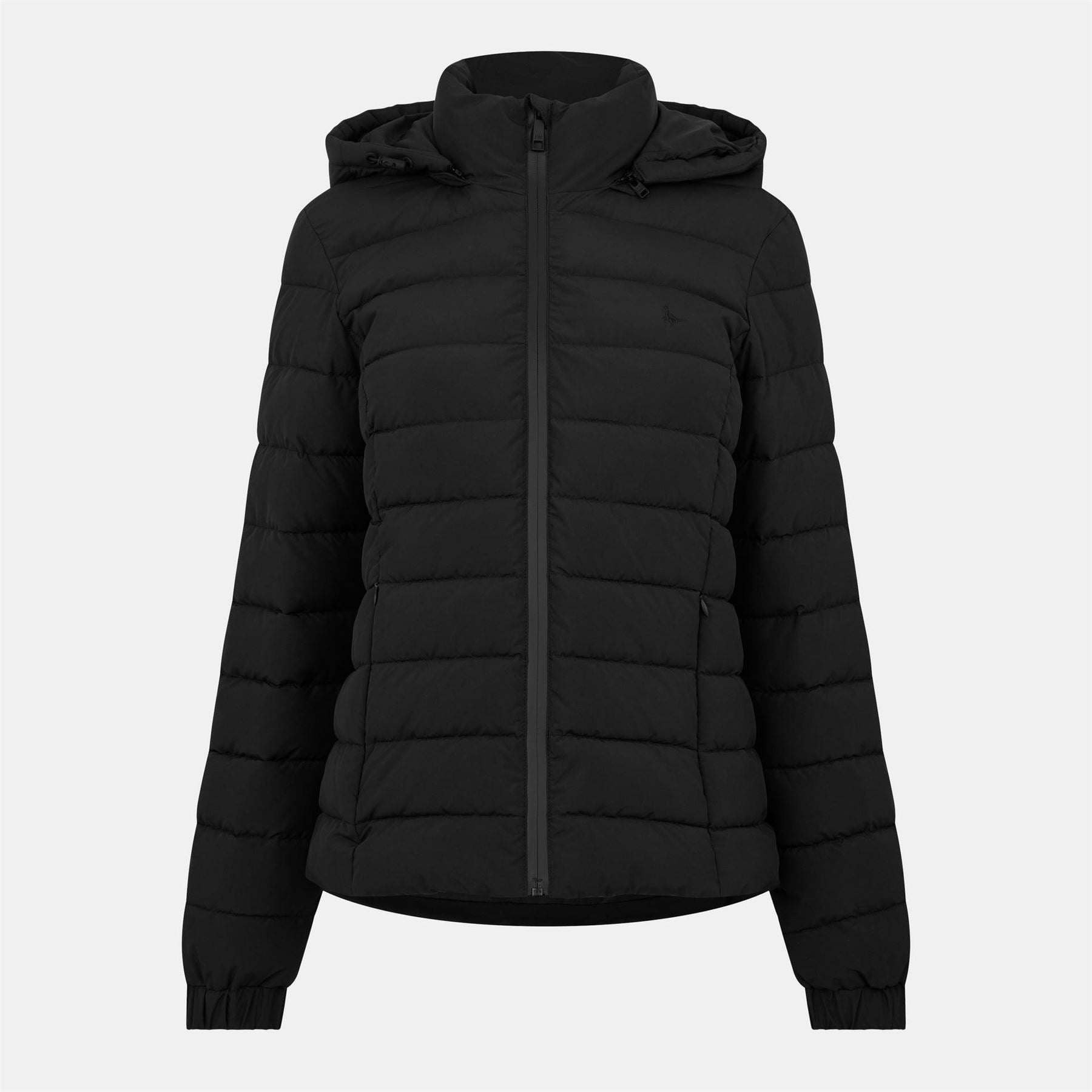 Jack Wills Luna Water Resistant Wind Resistant Detachable Hood Short Puffer Jacket