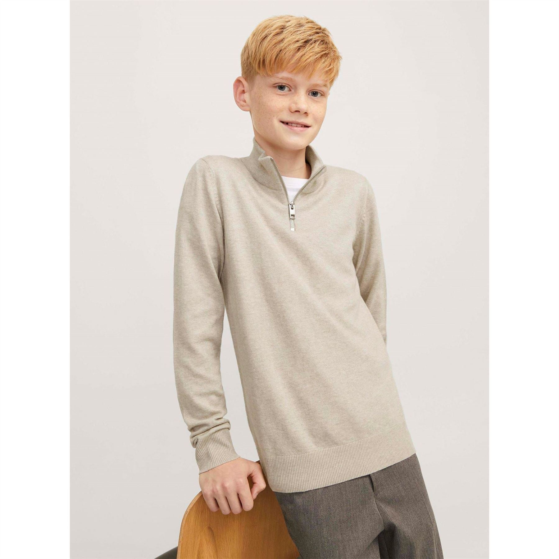 Jack and Jones Half Zip Knit Junior Boys