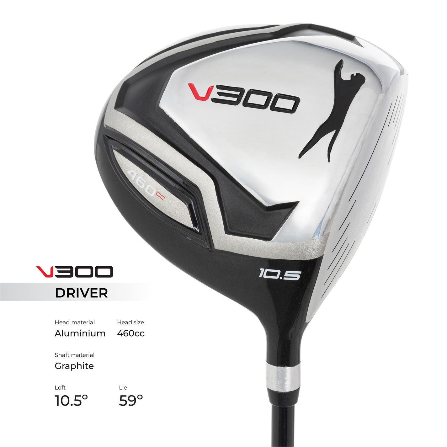 Slazenger Vs Golf Club Set With Stand Bag (graphite And Steel Shaft Combo) Mens