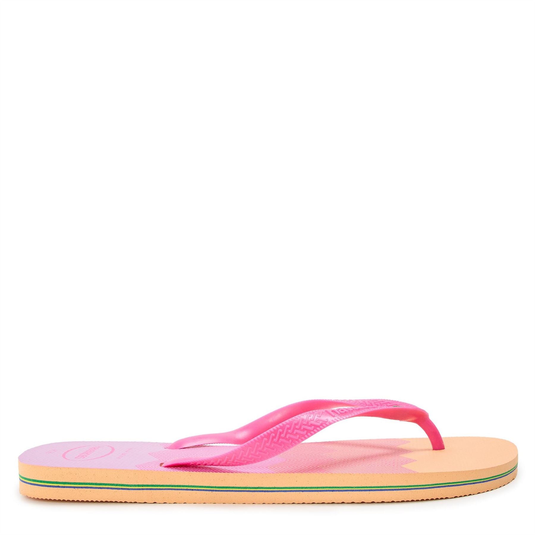 Havaianas Mens Hav. Brasil Fresh Black Black Leaf Flip Flops