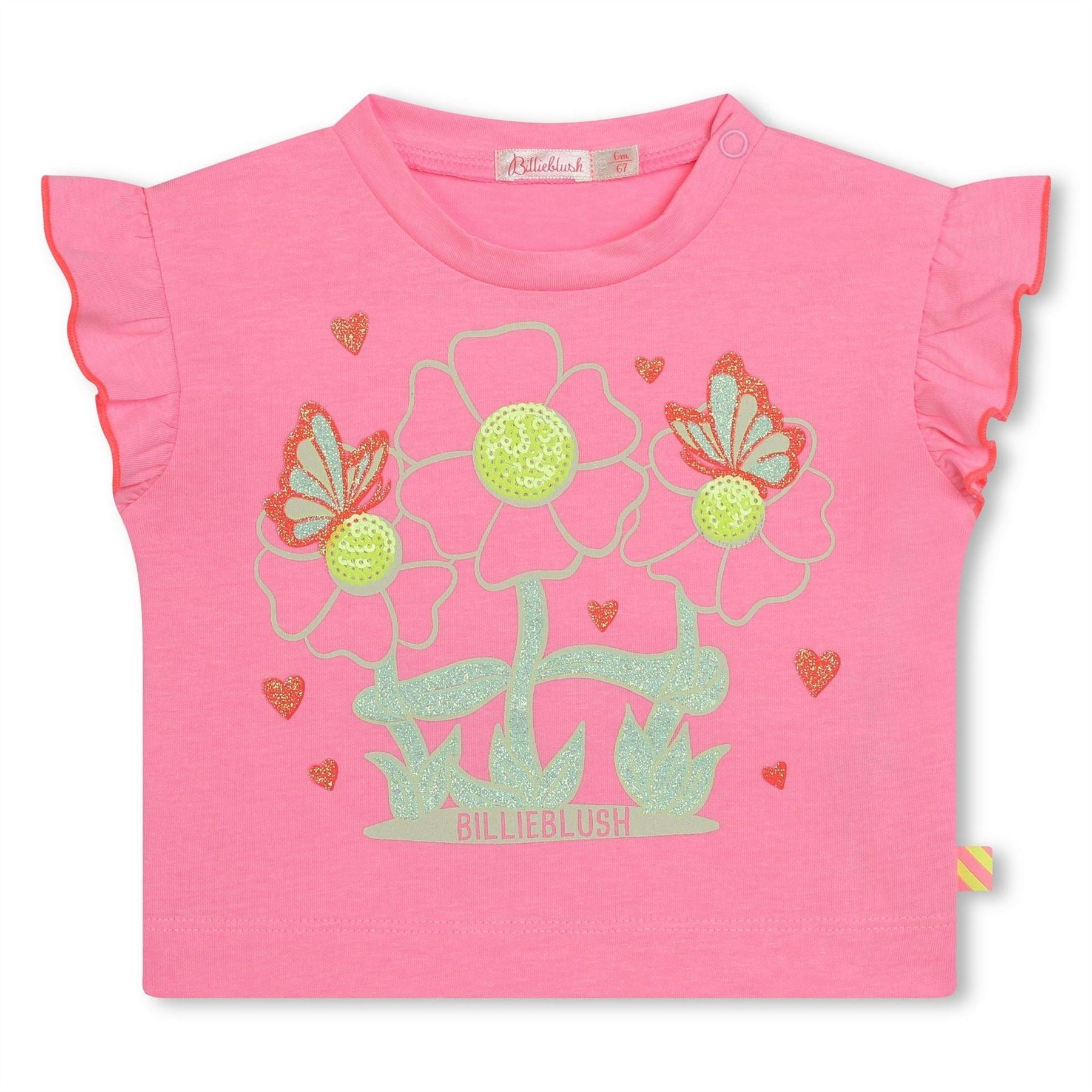 Billieblush Regular Fit Crew Neck Short Sleeve T-Shirt