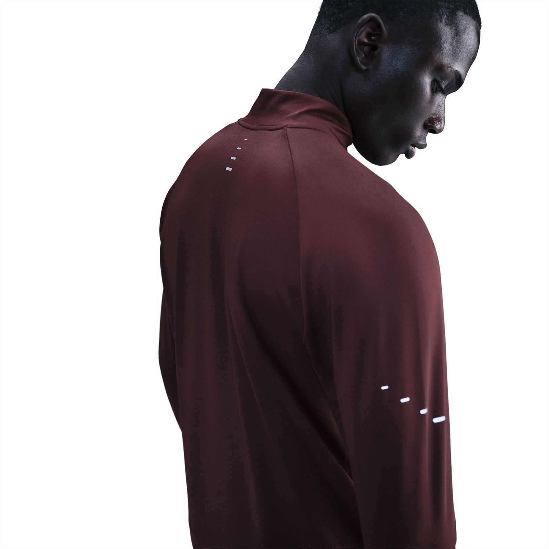 Nike Stride Zip Neck Regular Fit T-Shirt