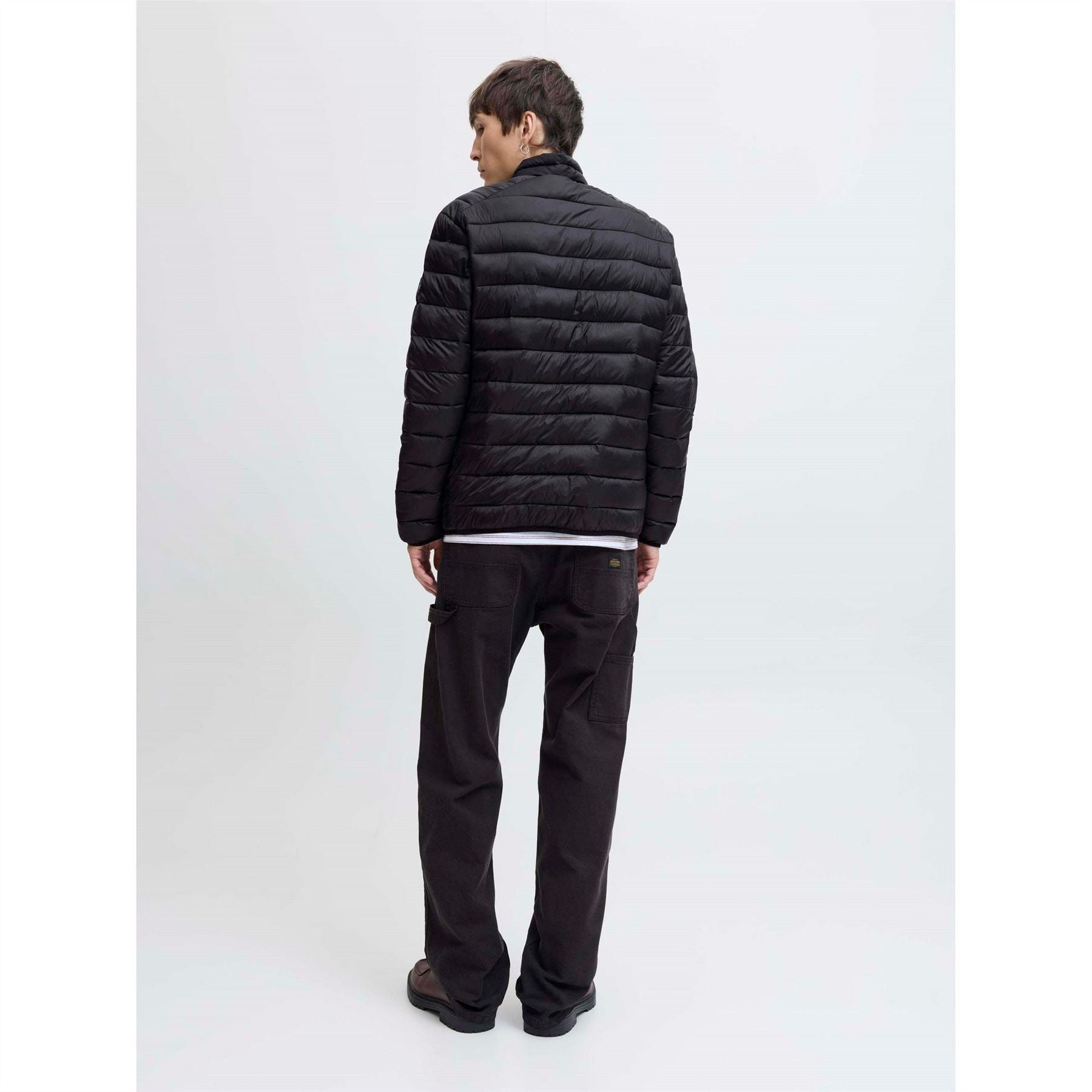 Jack and Jones Mens Bradley Stand Collar Puffer