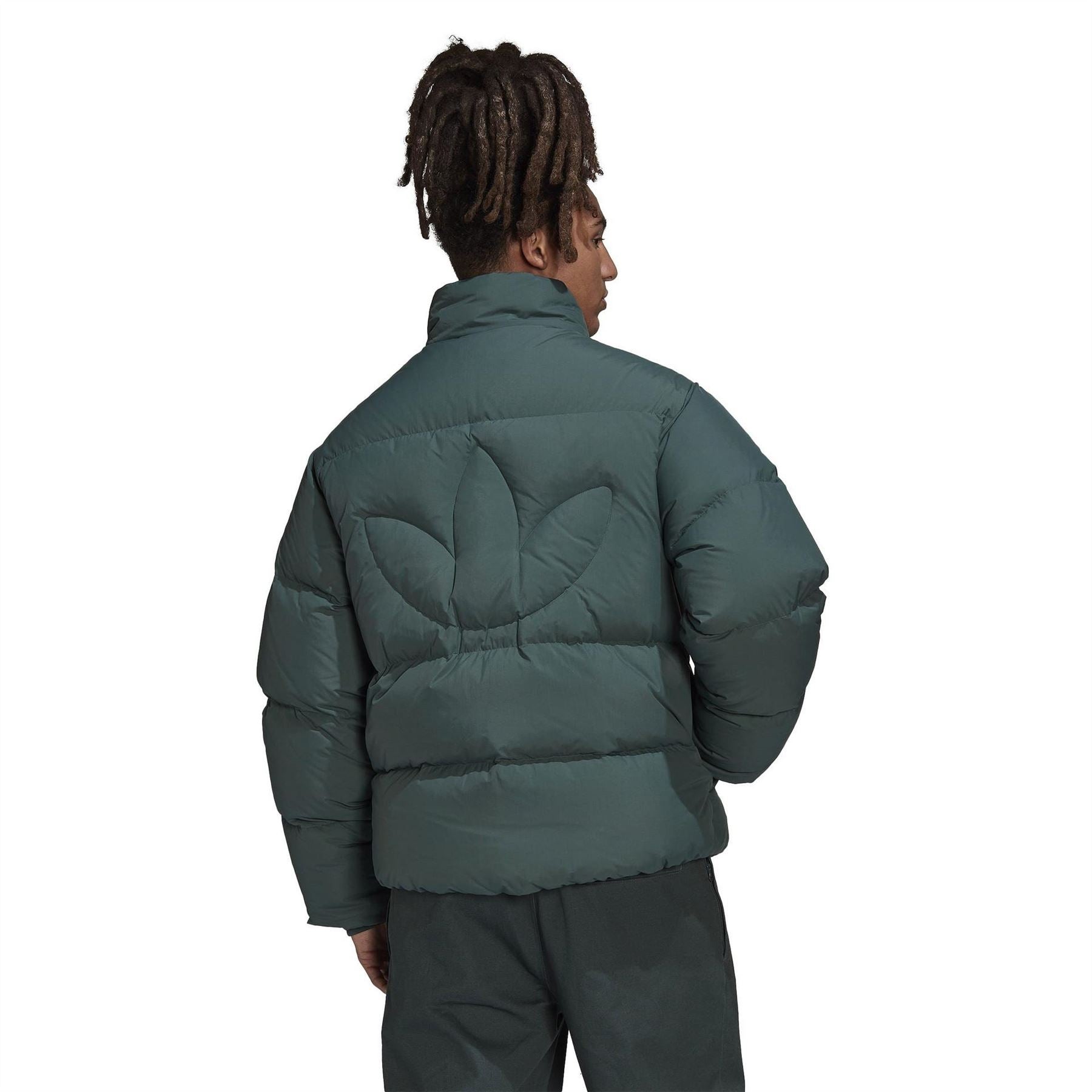 adidas Originals Collared Neck Relaxed Fit Down Jacket
