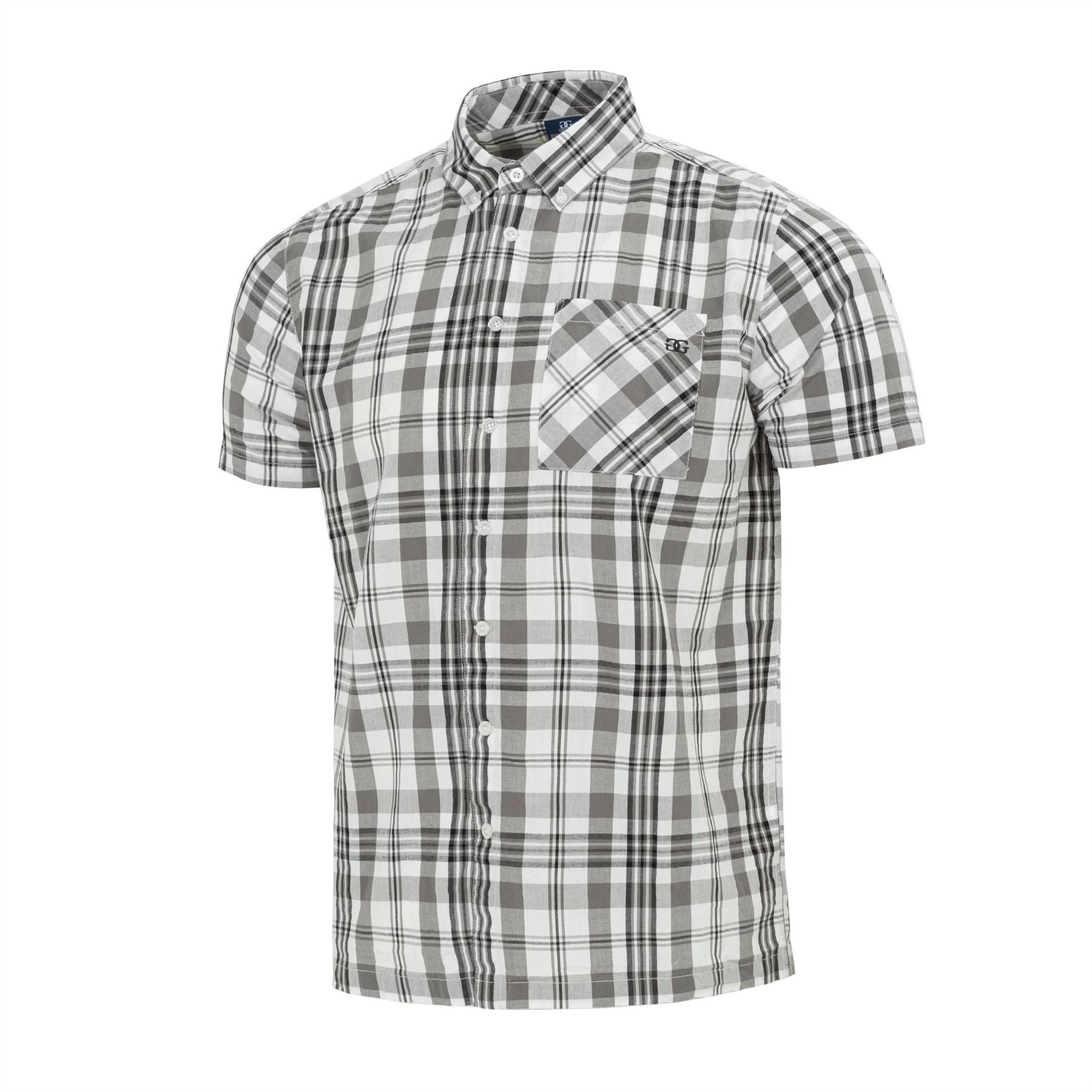 Giorgio Mens Short Sleeve Check Shirt