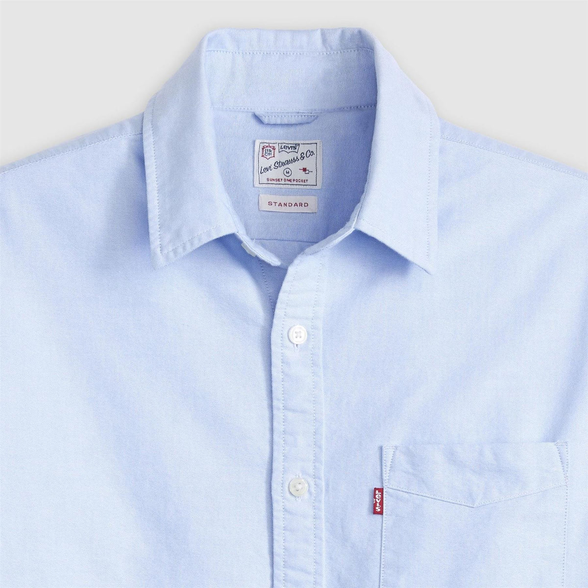 Levis Regular Fit Collared Neck Long Sleeve Shirt with Chest Pocket