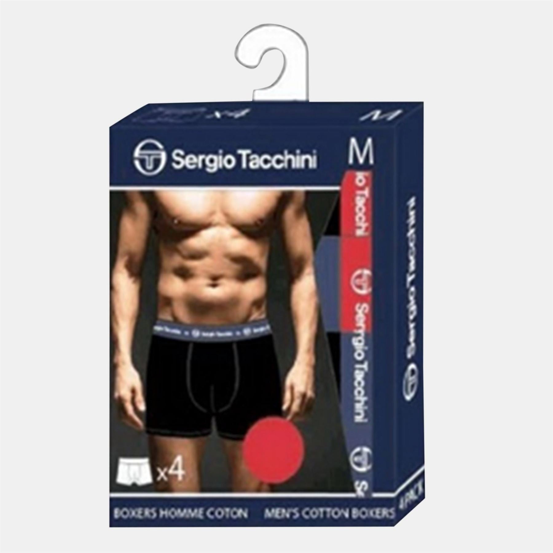 Sergio Tacchini 4 Pack Plain Design Boxer Brief