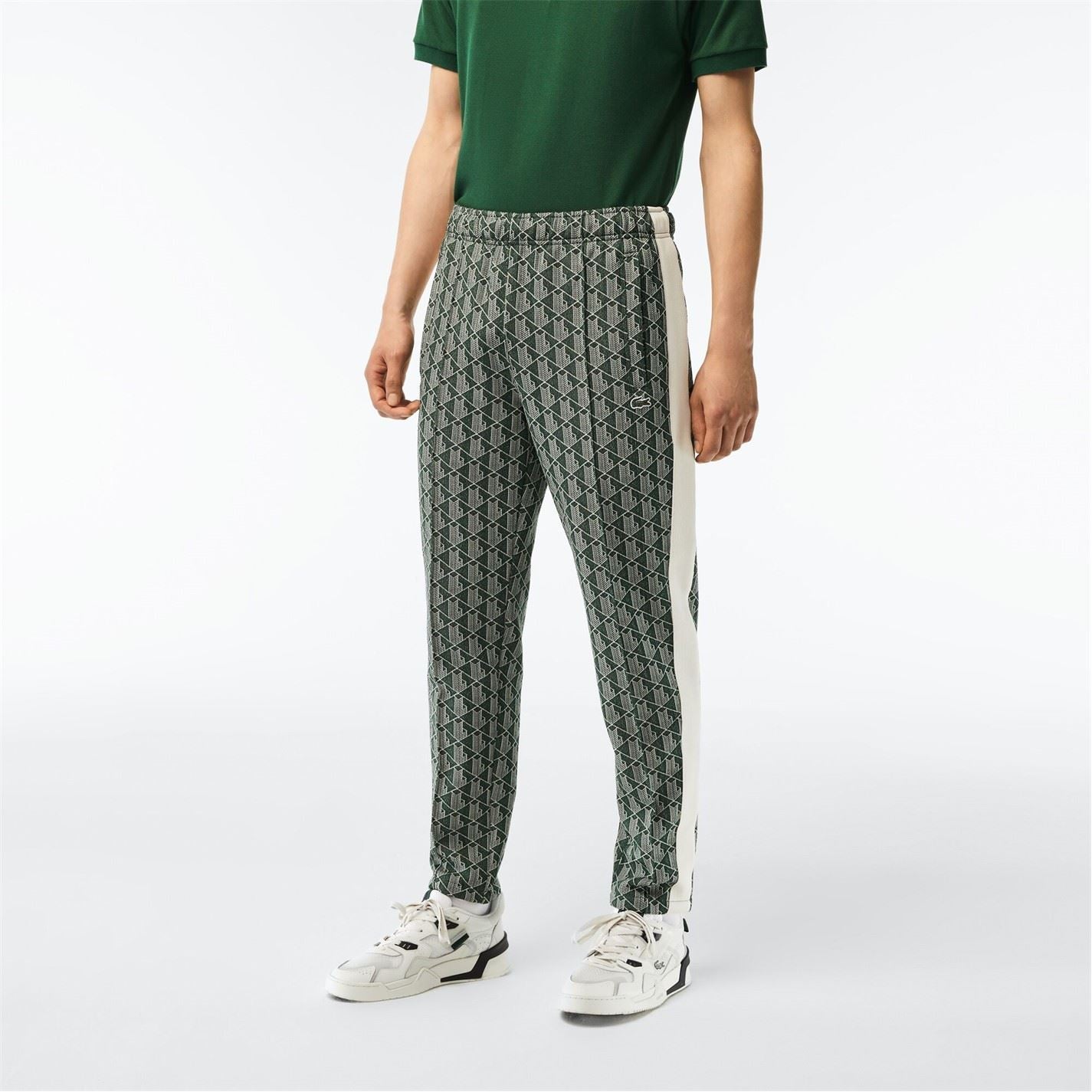 Lacoste Geometric Patterned Regular Fit Straight Pants