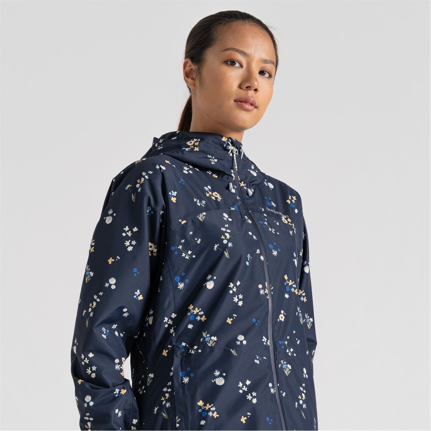 Craghoppers Sariah Hooded Floral Patterned Rain Jacket