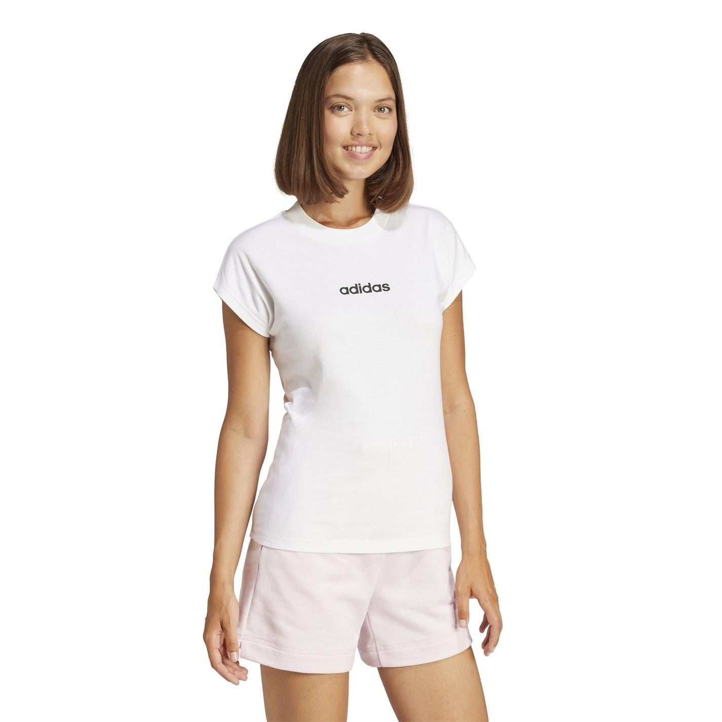 adidas Womens Essentials Linear Cotton T-Shirt