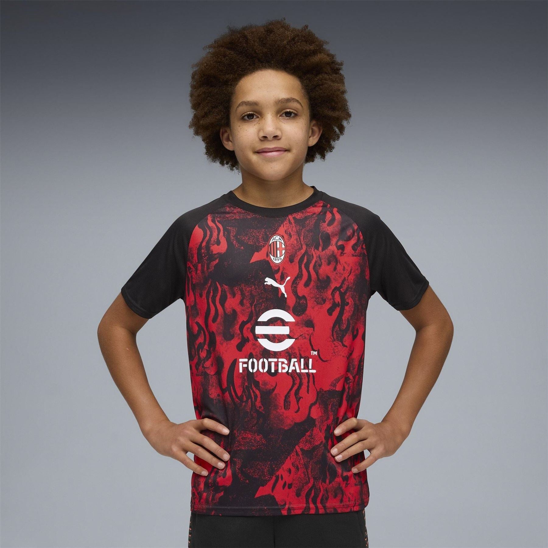 Puma Kids Ac Milan Short Sleeve T-Shirt