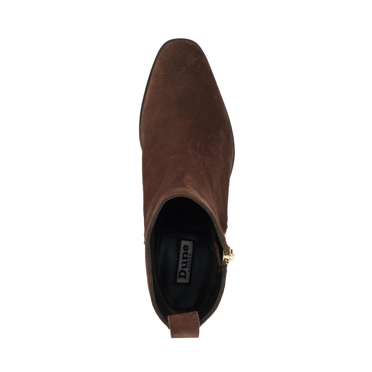 Dune London Paxy Suede Block Heel Ankle Boots