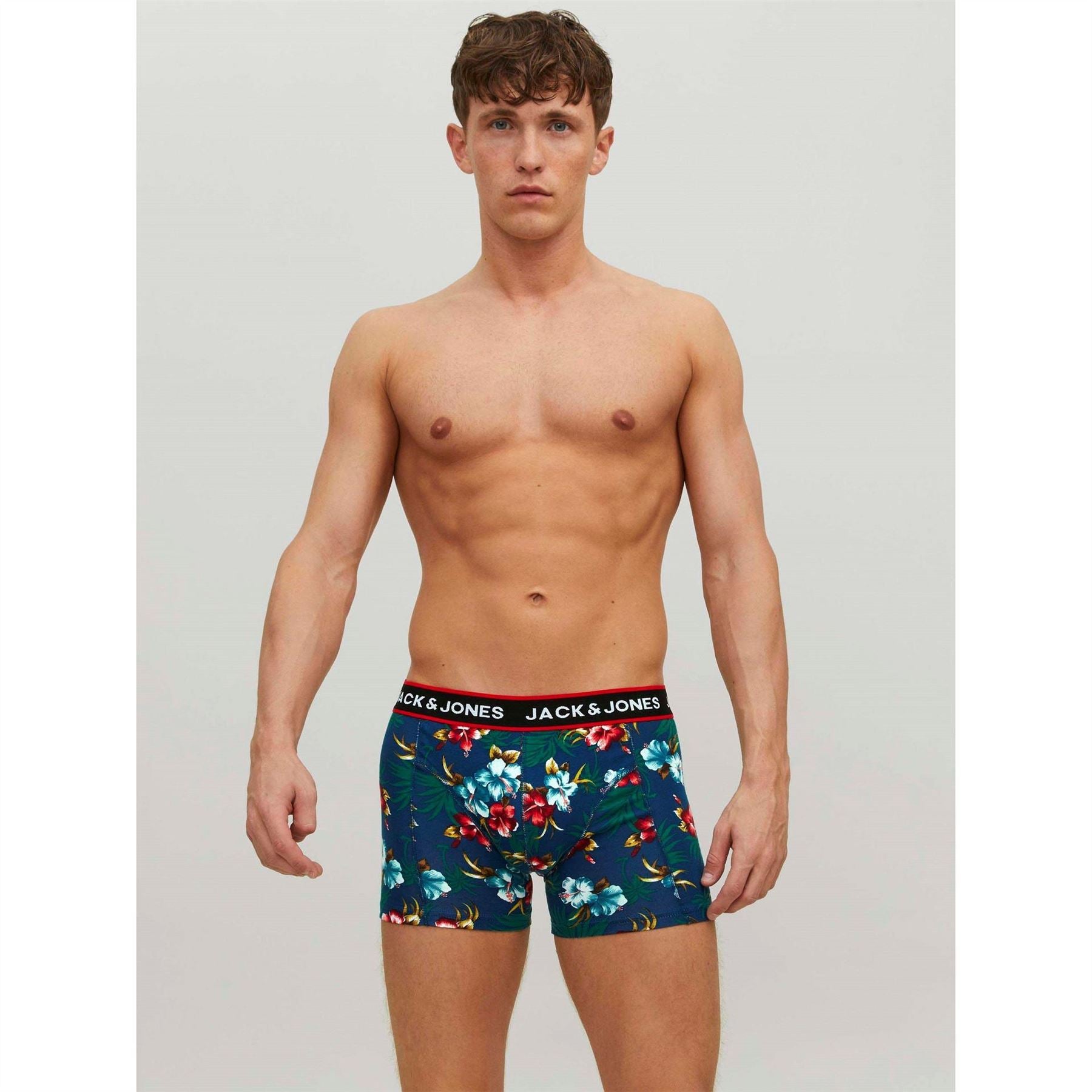 Jack and Jones Flwer Trunk 3pk Sn62