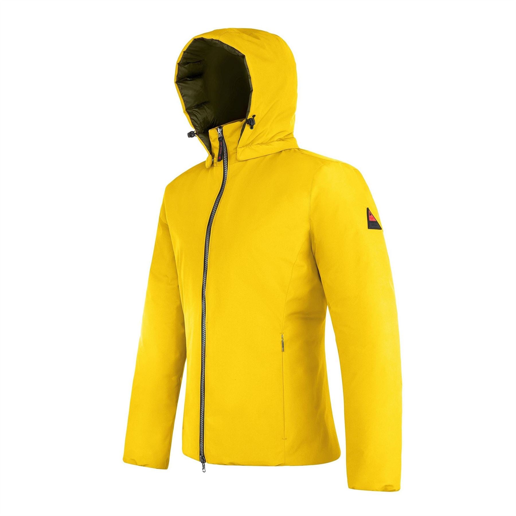Cape Heights Solid Patterned Hooded Snap Button Puffer Jacket