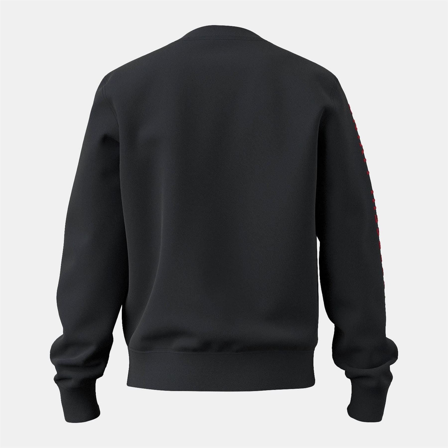 Diesel Text Graphic Crew Neck Ribbed Collar Long Sleeve Sweatshirt