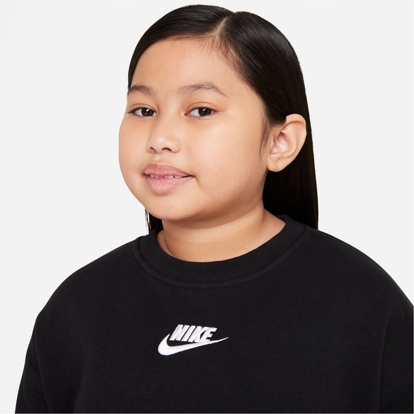 Nike Sportswear Club Fleece Big Kids (girls) Crew (extended Size) Sweatshirt Girls