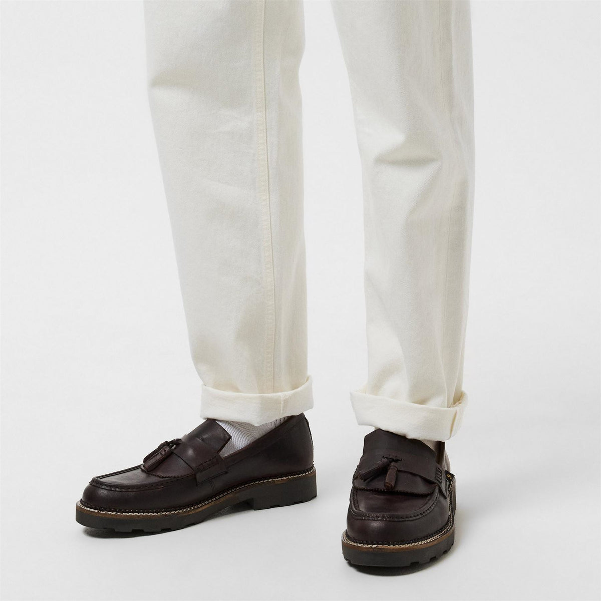 Farah Morfield Moccasin Loafers with Lug Sole