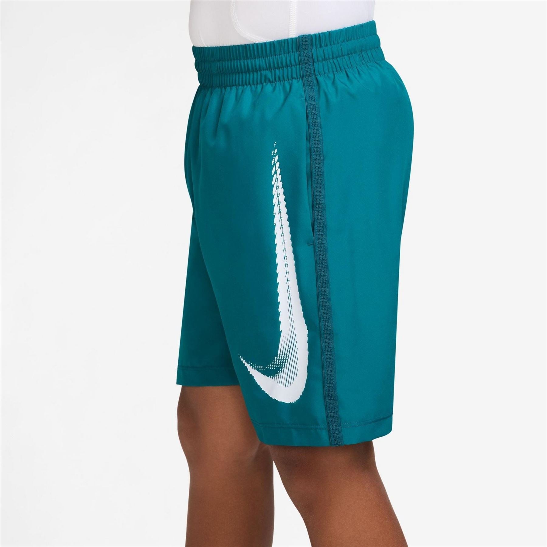Nike Logo Print Bermuda Shorts with Elasticated Waistband