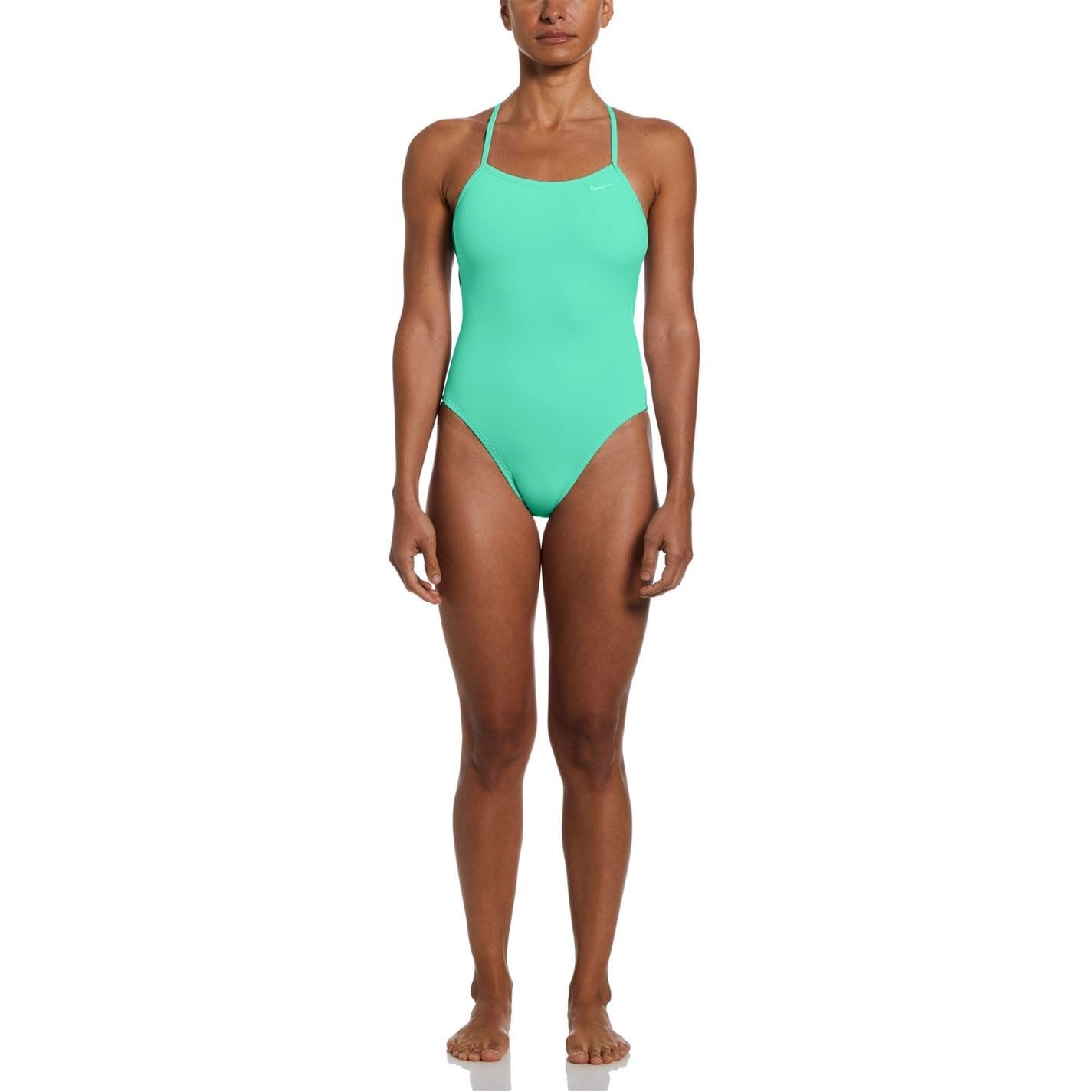Nike Swim Hydrastrong Lace Up Tie Back One Piece Swimsuit