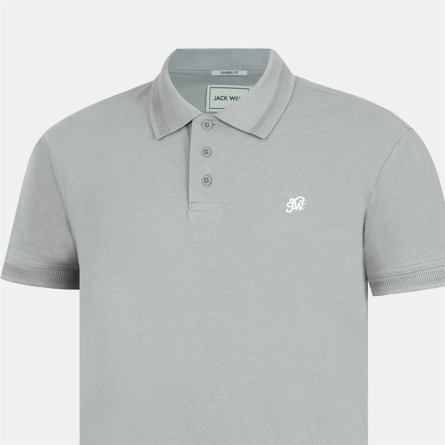 Jack Wills Fine Pique Cotton Short Sleeve Polo Shirt