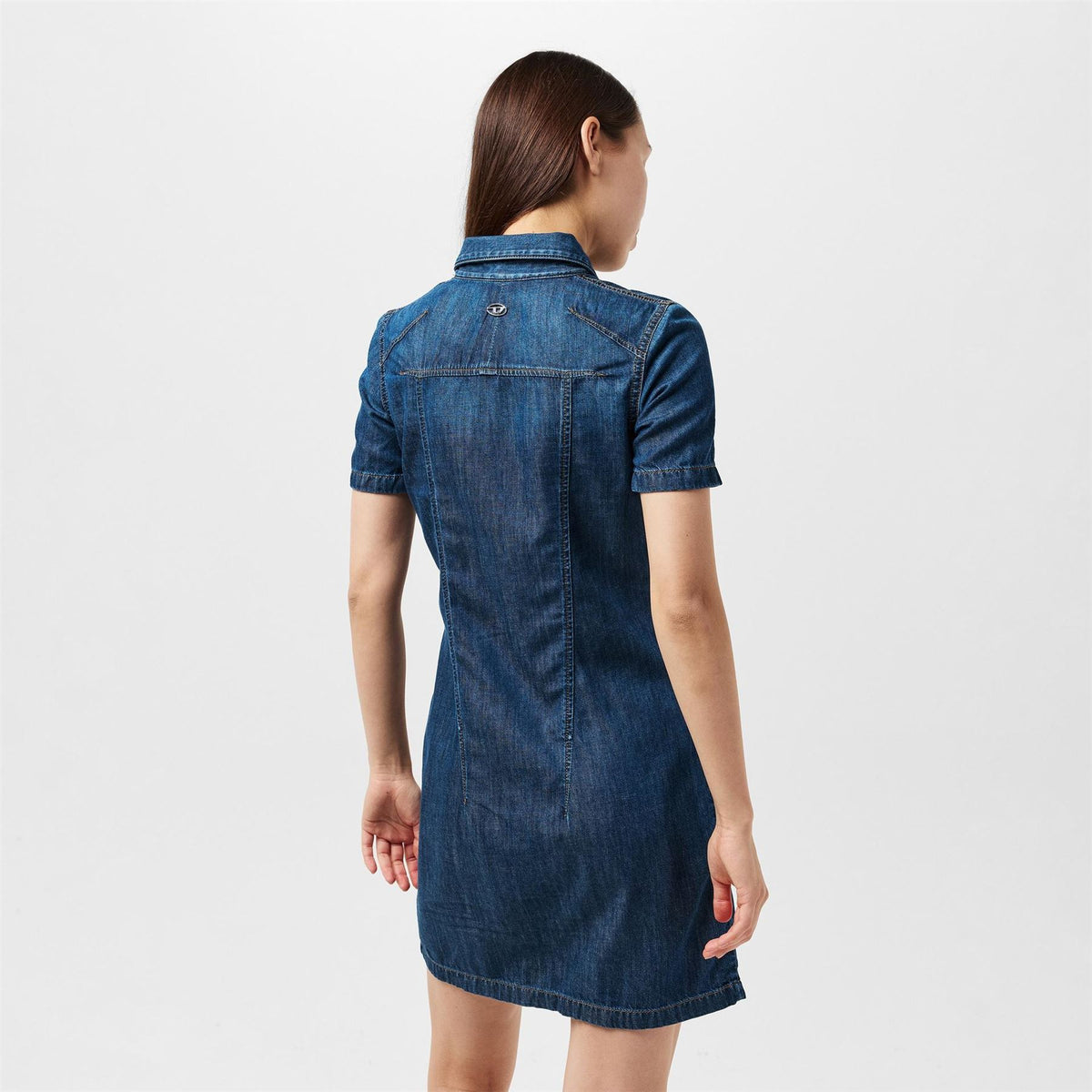 Diesel D Shirty Aito Collared Neck Knee Length Dress