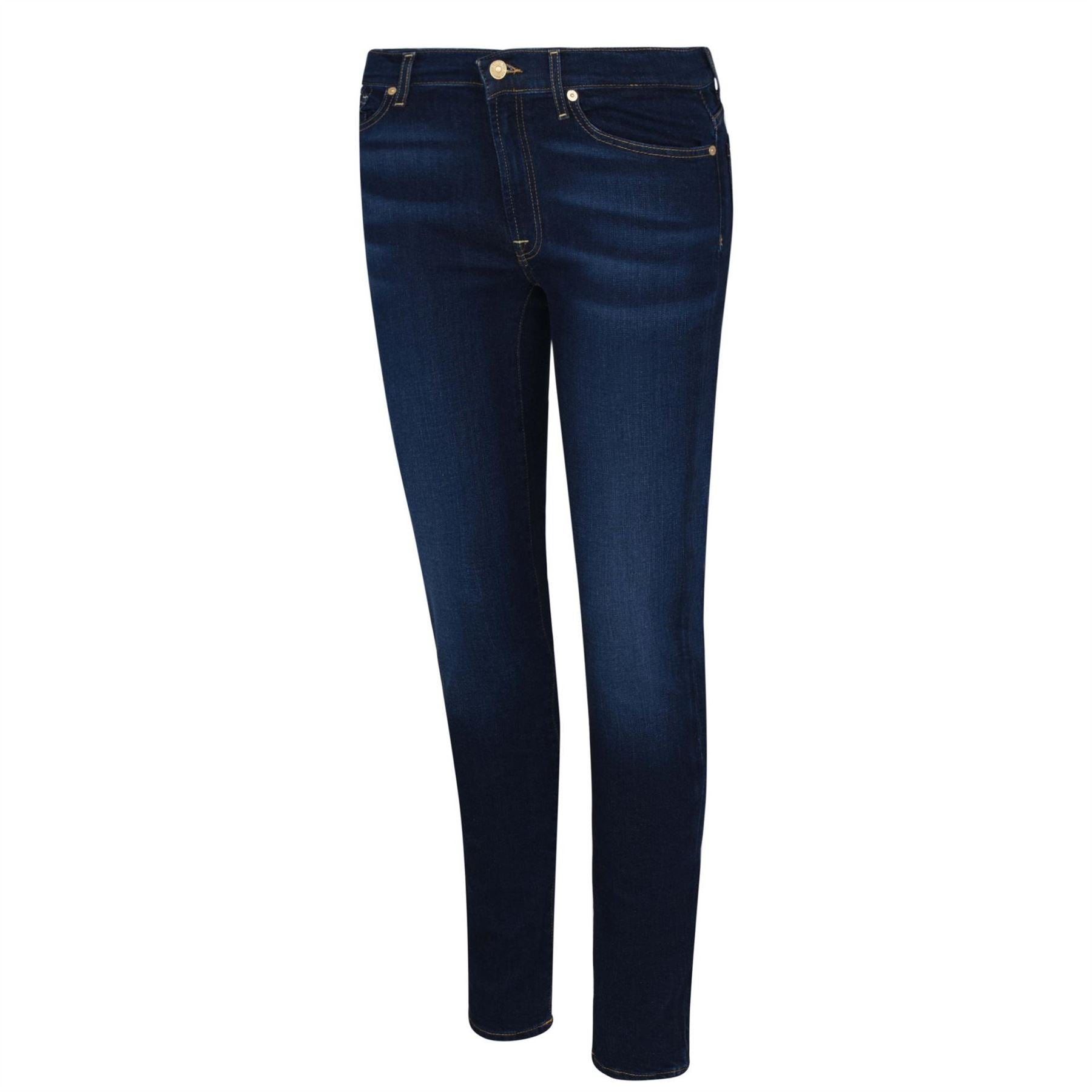7 For All Mankind High Waisted Cropped Skinny Jeans