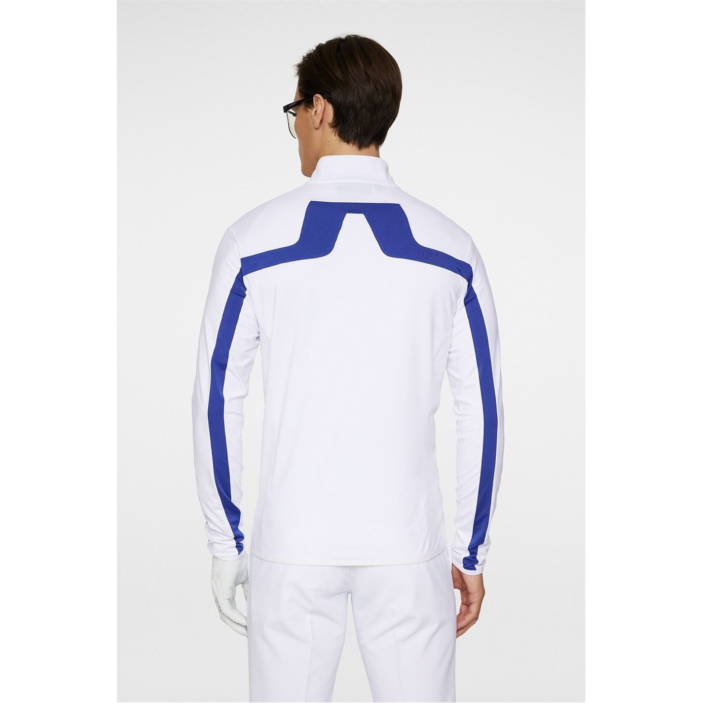 J Lindeberg Golf Jarvis Vertical Logo Funnel Neck Long Sleeve Top