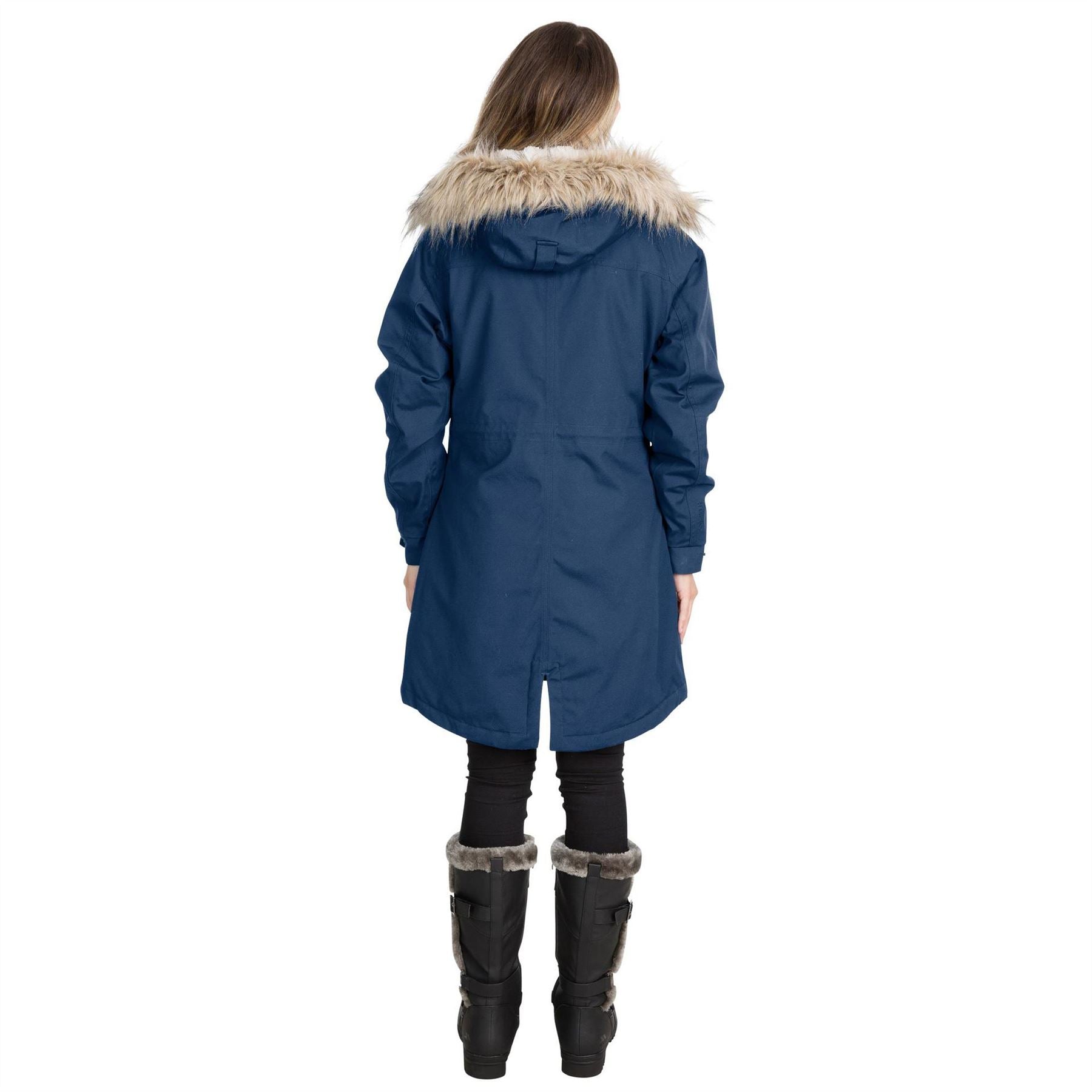 Trespass Faithful Hooded Solid Patterned Parka Coat