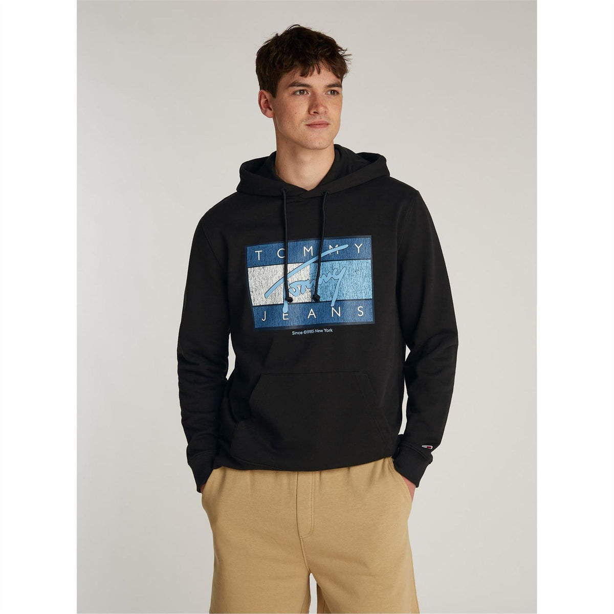 Tommy Jeans Regular Flag Twist Pull Over Hoodie