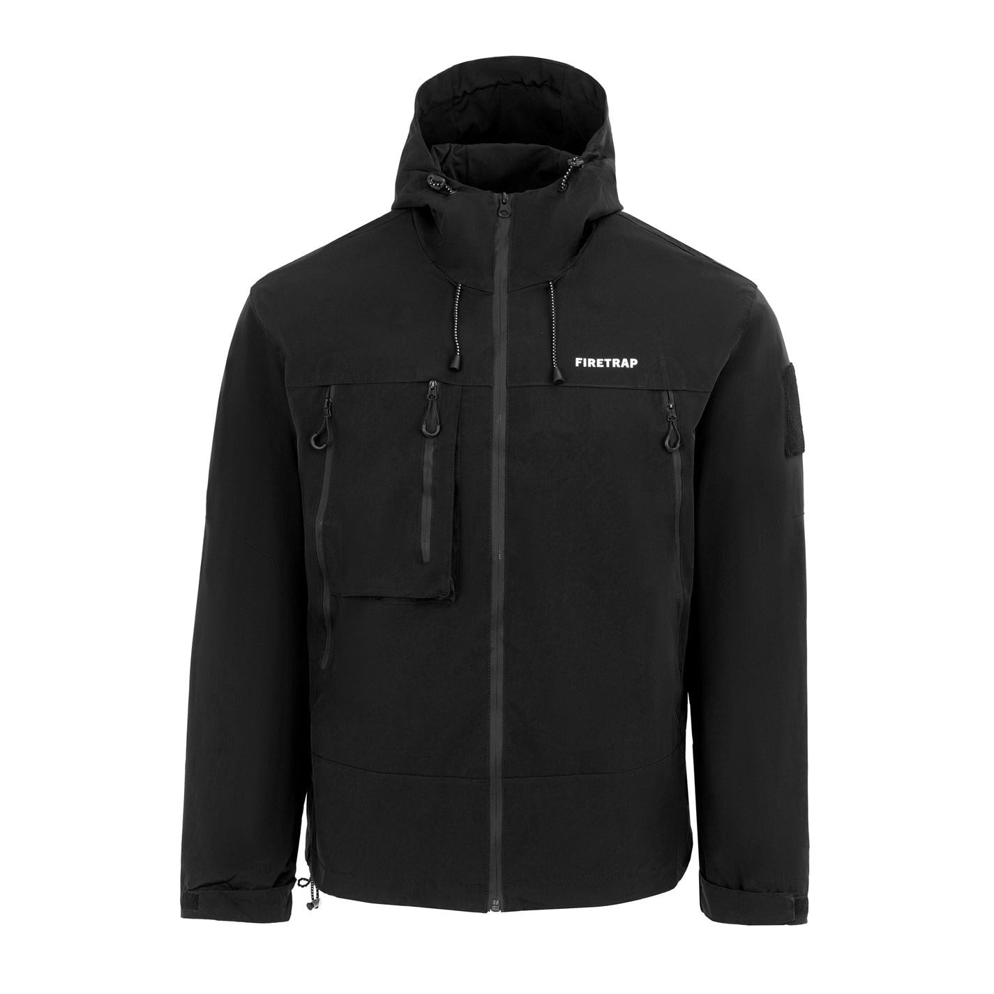 Firetrap Windproof Hooded Long Sleeve Windbreaker