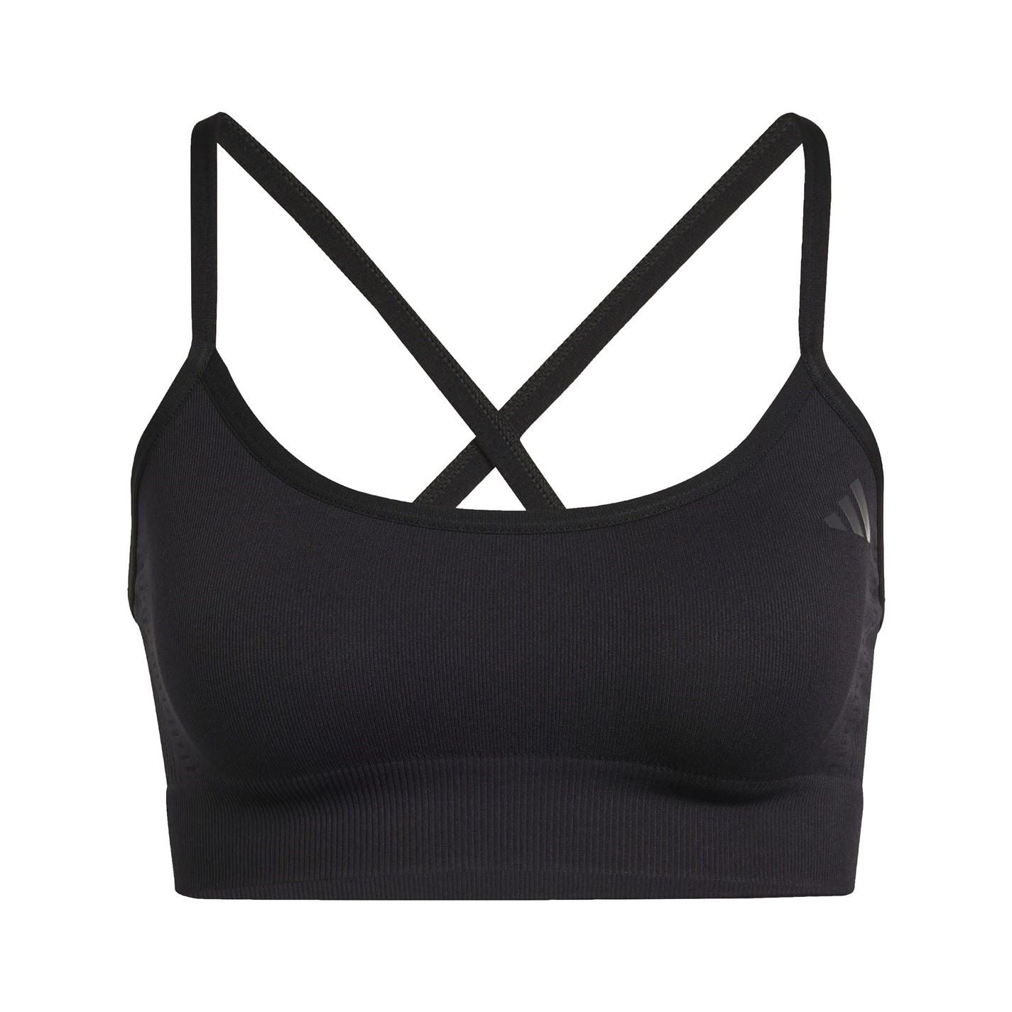 adidas Snug Fit Sports Bra with Spaghetti Straps