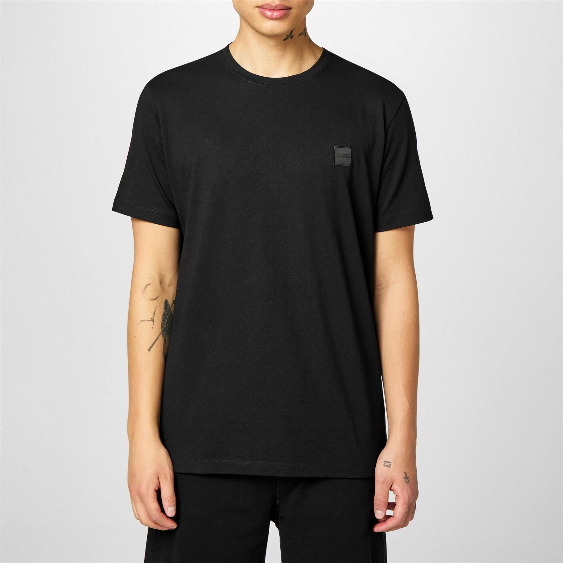 Boss BOSS ORANGE Tales T Shirt with Logo Patch Premium Cotton