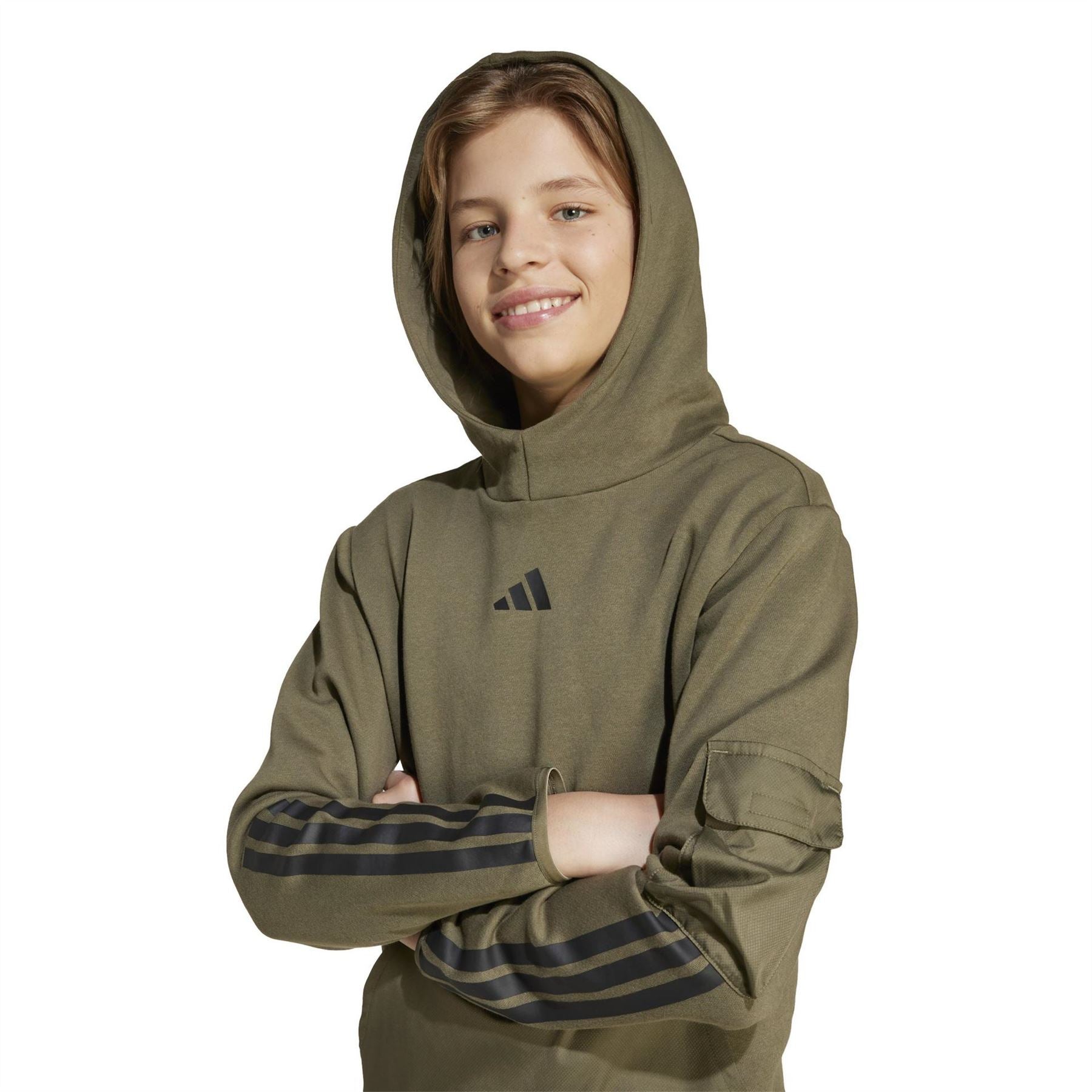 adidas Regular Fit Hooded Neck Sweatshirt
