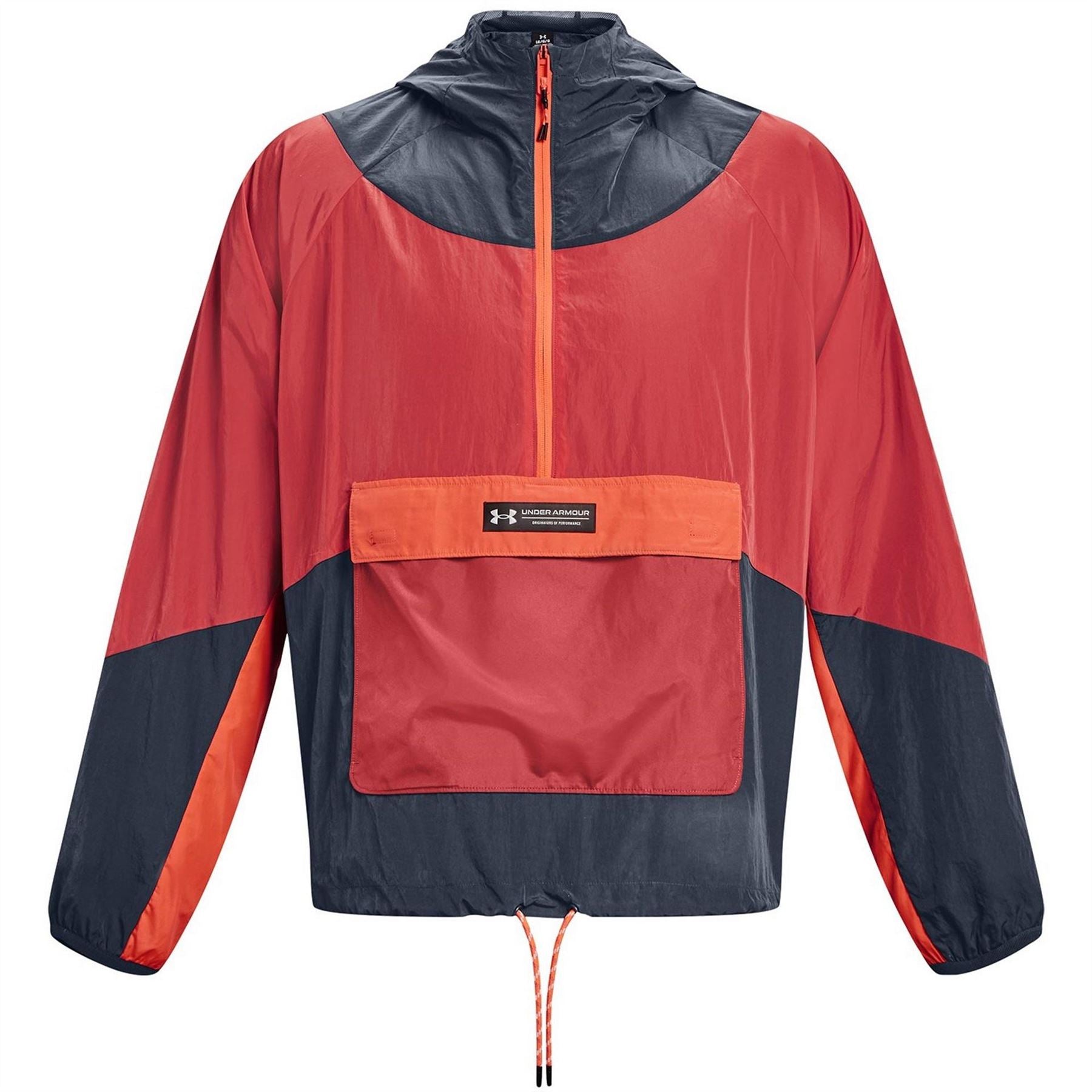 Under Armour Mens Armour Ua Rush Woven Half Zip Anorak Tracksuit Top