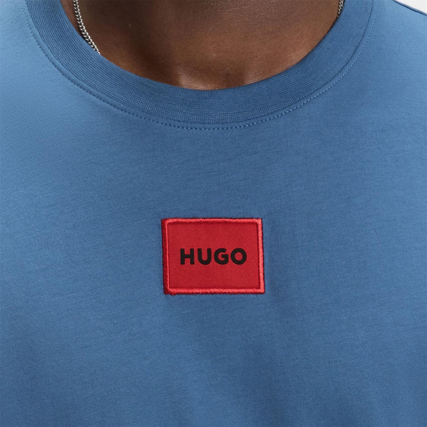 Hugo HUGO Diragolino Contemporary T Shirt with Logo Detail