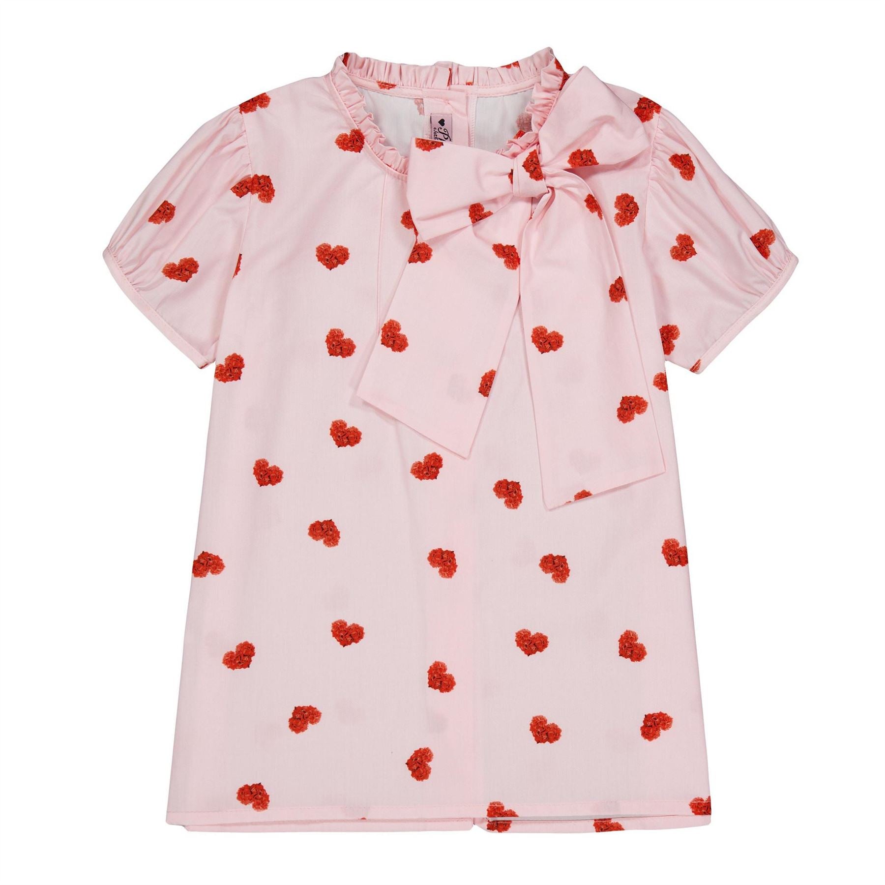Phi Heart Short Sleeve Blouse