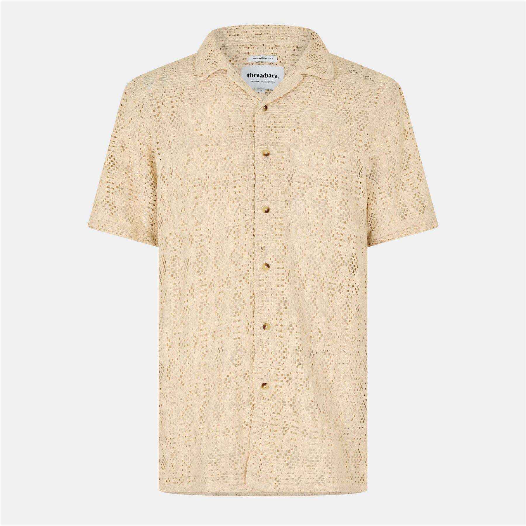 Threadbare Rackes Regular Fit Short Sleeve Shirt