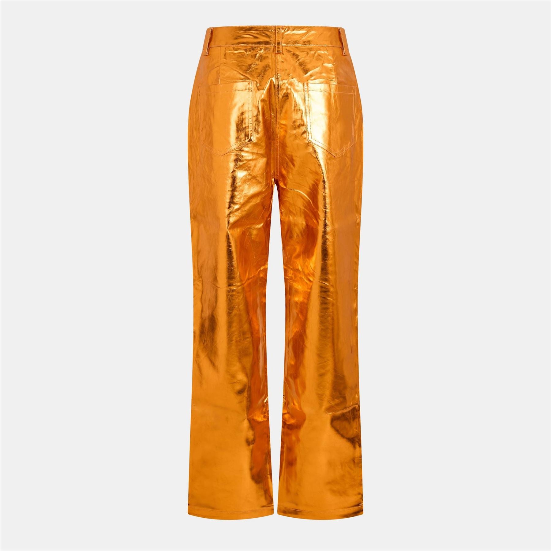AmyLynn Metallic Patterned Straight Trousers