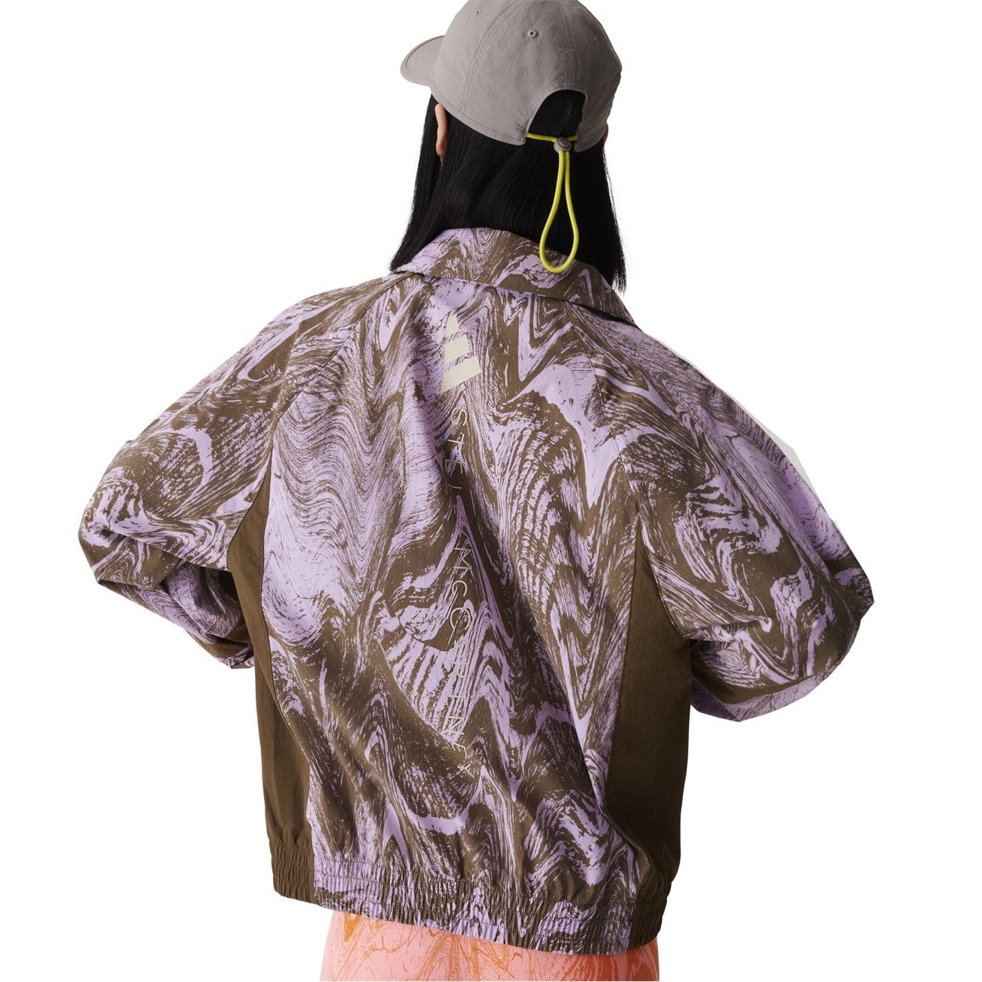 adidas Marble Patterned Full Zipper Track Jacket